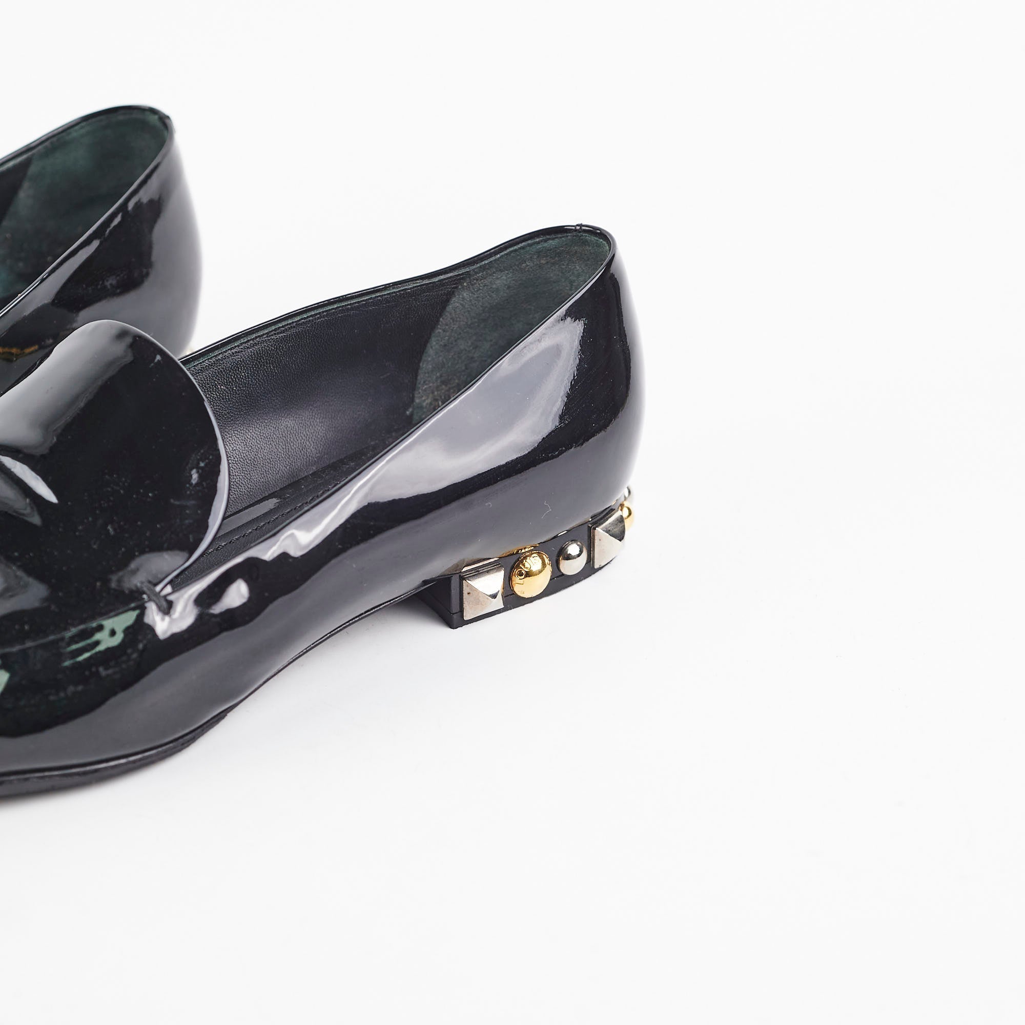 Louis Vuitton Patent Loafers Black
