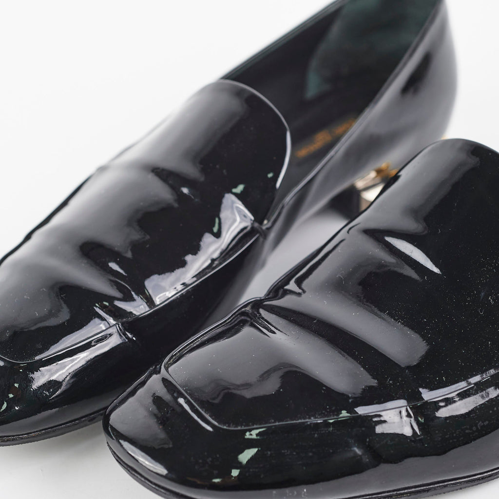 Louis Vuitton Patent Loafers Black