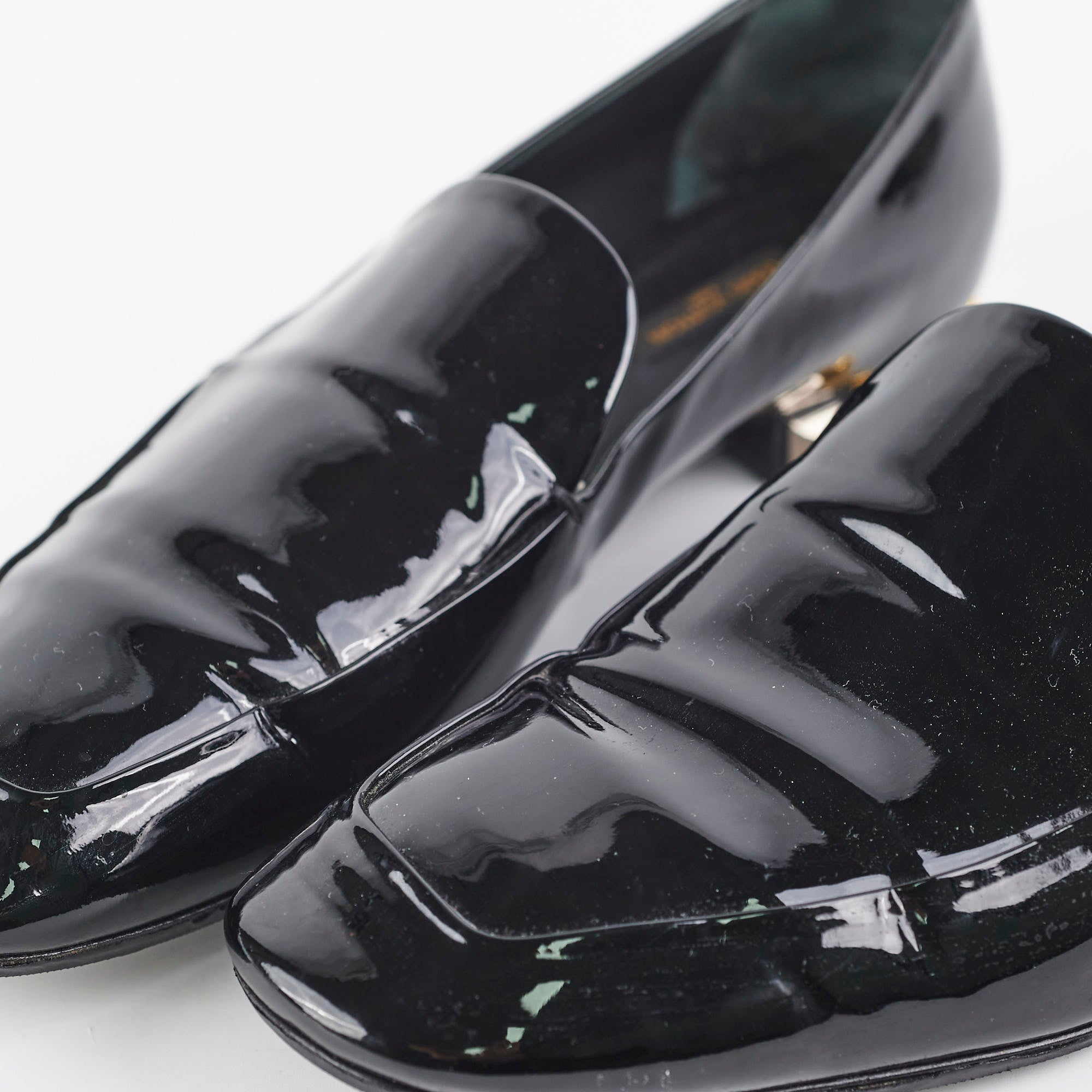 Louis Vuitton Patent Loafers Black