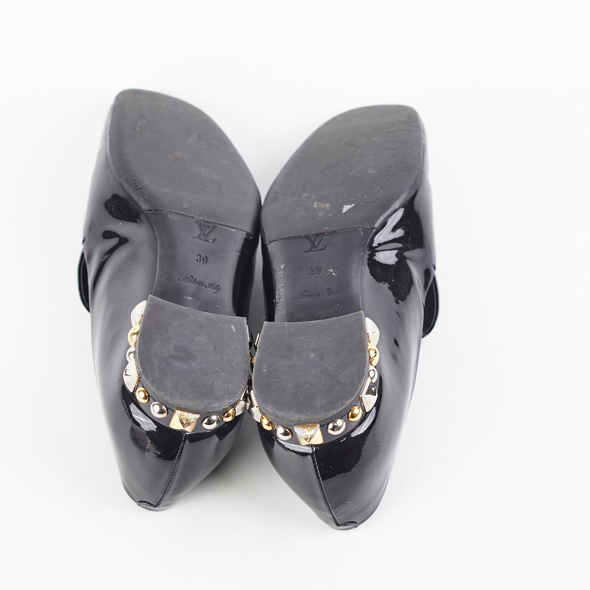 Louis Vuitton Patent Loafers Black