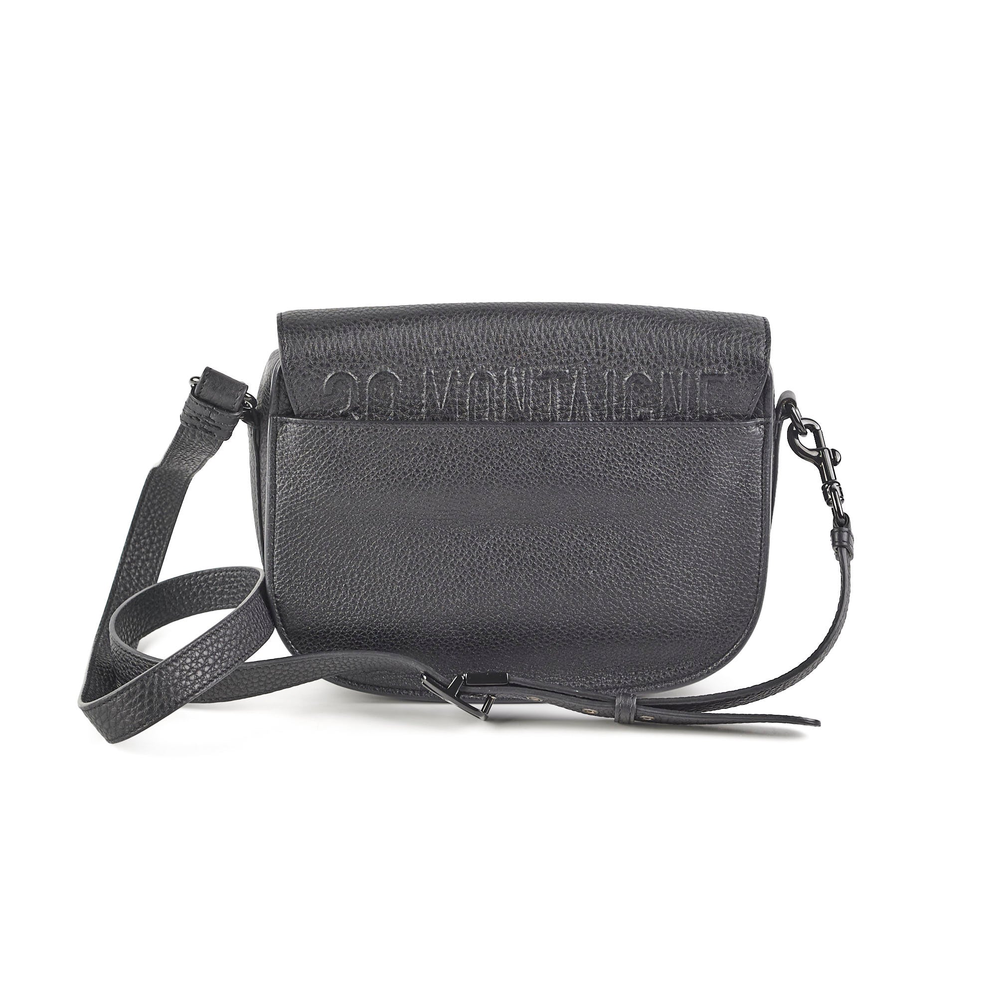 Christian Dior Grained Calfskin Medium Bobby Flap Black