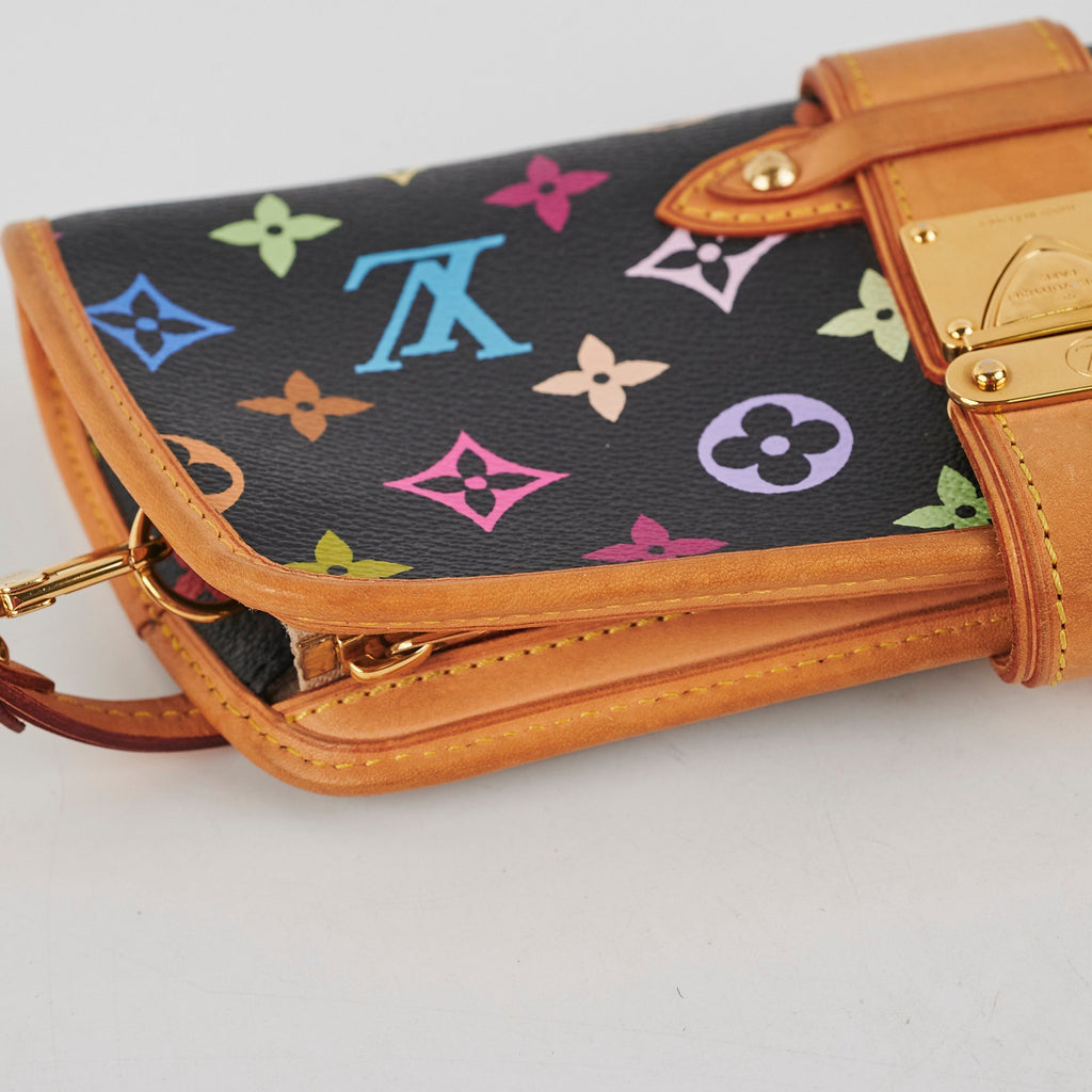 Louis Vuitton Multicolor Monogram Shoulder Bag Black