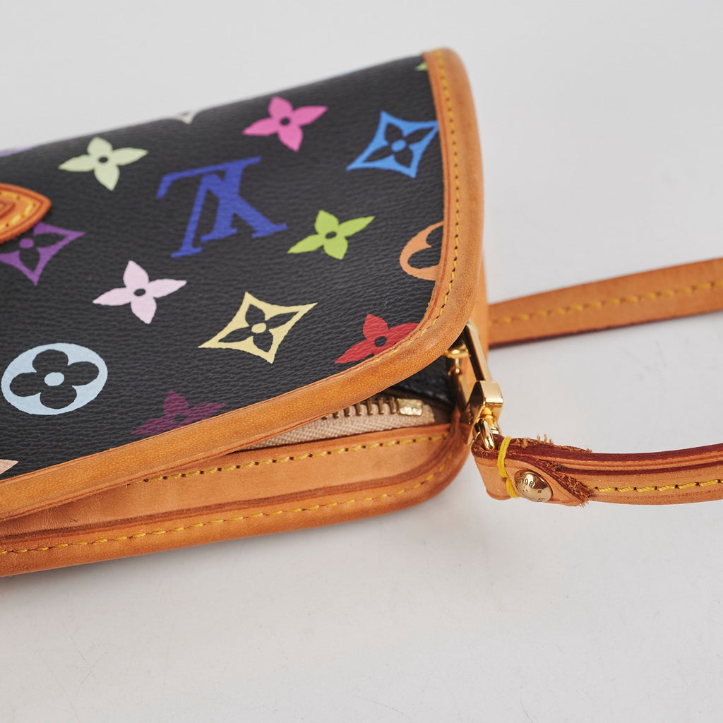 Louis Vuitton Multicolor Monogram Shoulder Bag Black