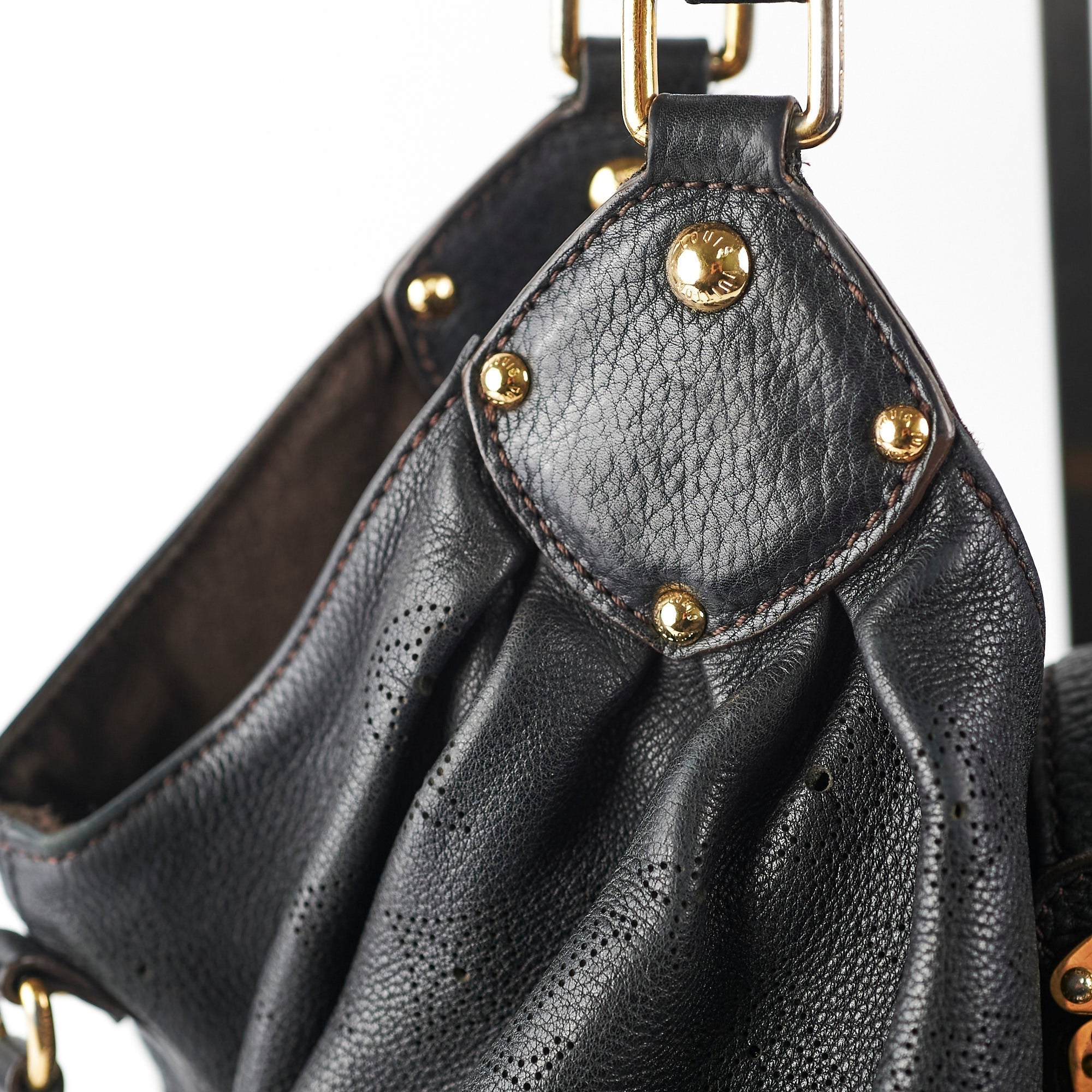 Louis Vuitton Monogram Mahina Black Shoulder Bag