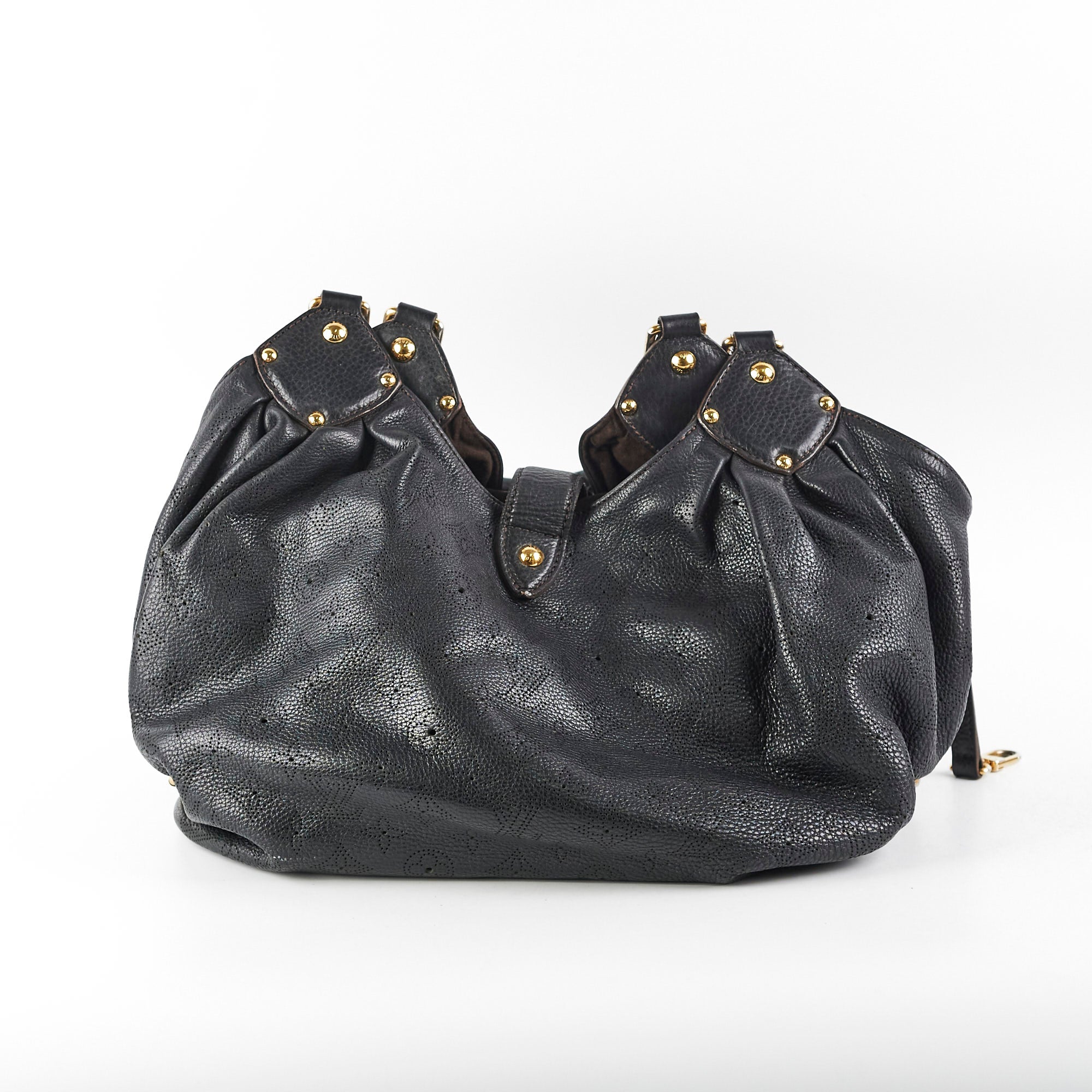Louis Vuitton Monogram Mahina Black Shoulder Bag