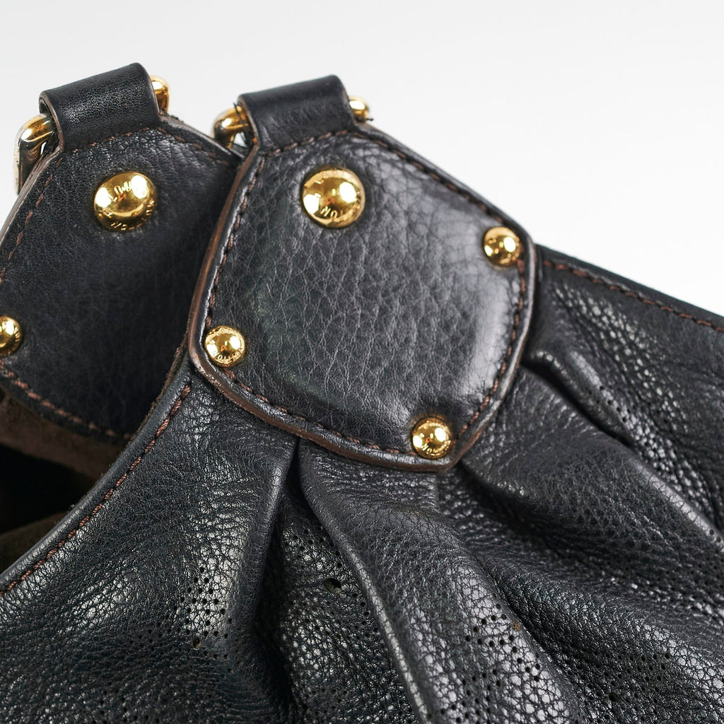 Louis Vuitton Monogram Mahina Black Shoulder Bag