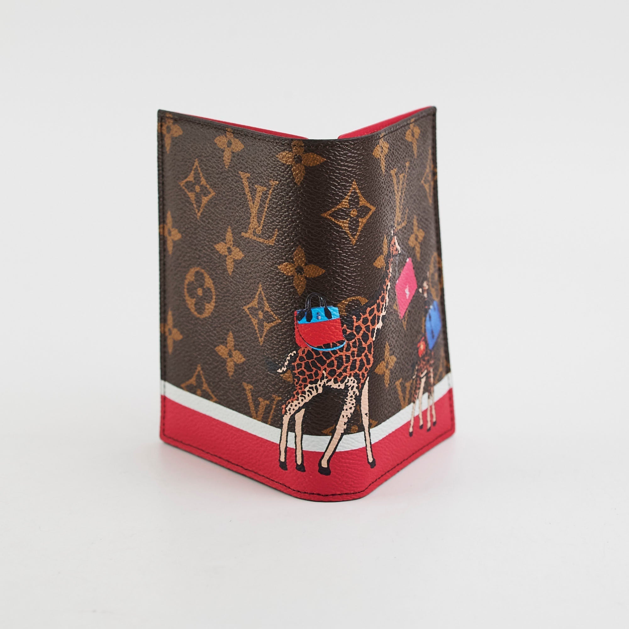 Louis Vuitton Christmas Edition Passport Case Momogram