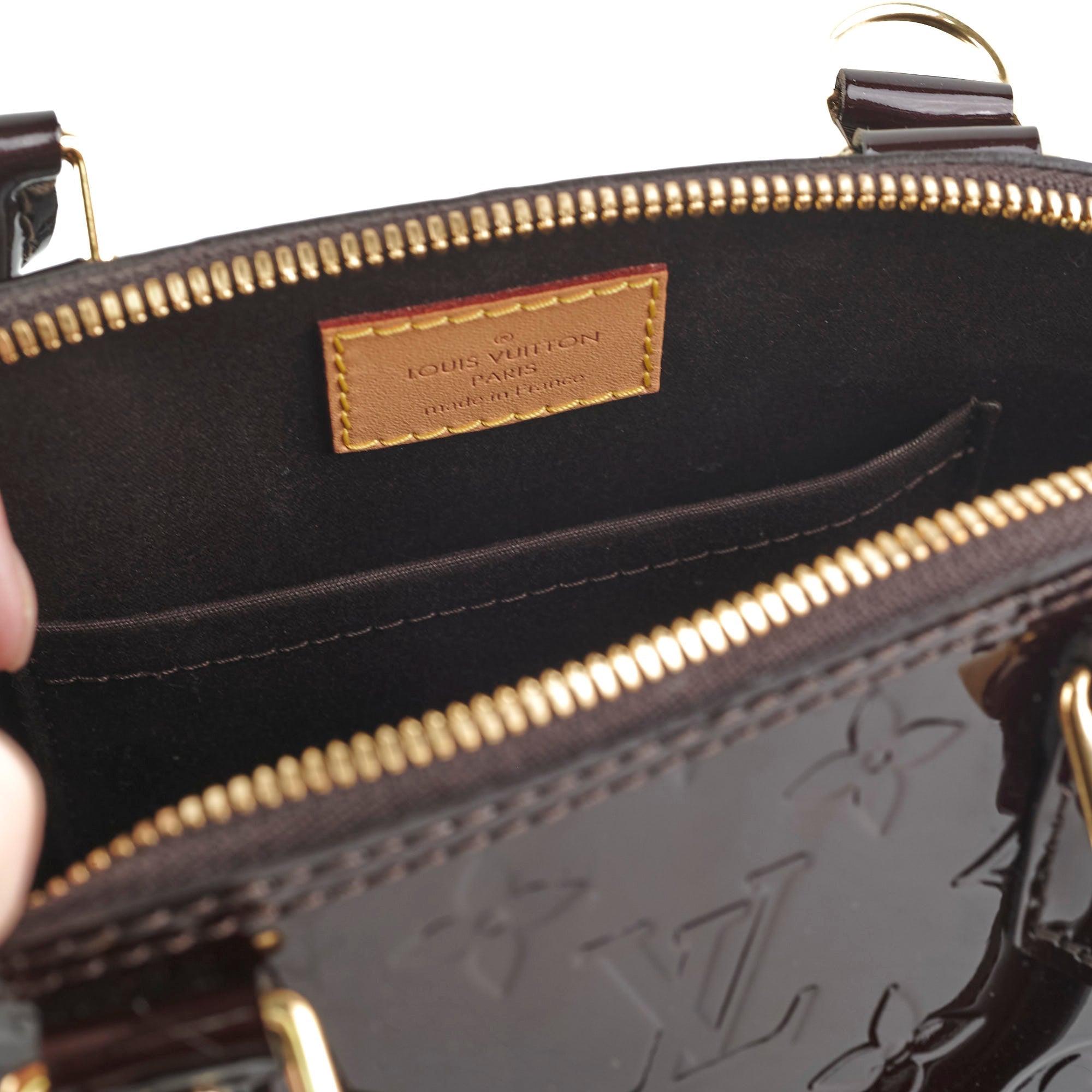 Louis Vuitton Alma BB Amarante Vernis