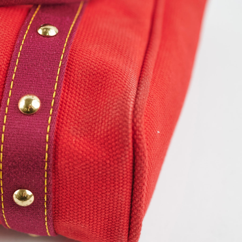 Louis Vuitton Antigua MM Cabas Red Tote