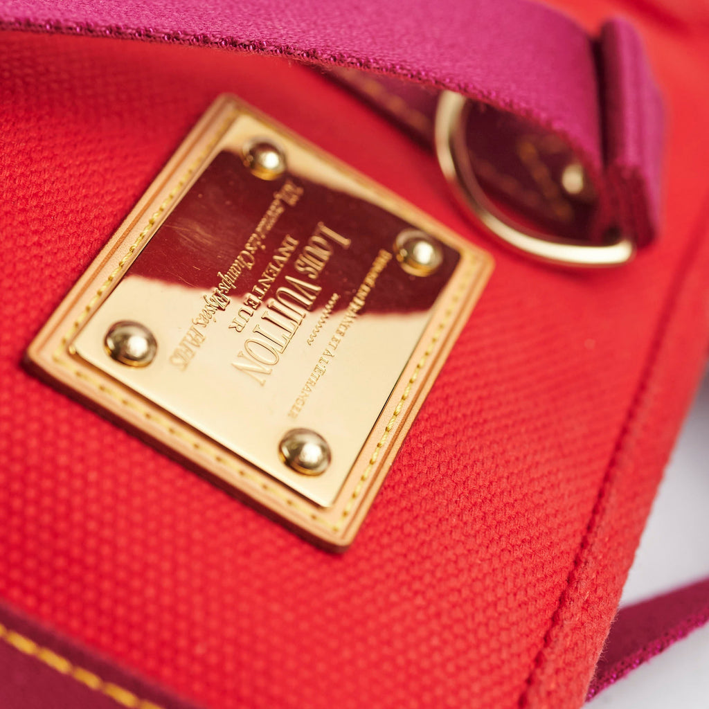 Louis Vuitton Antigua MM Cabas Red Tote