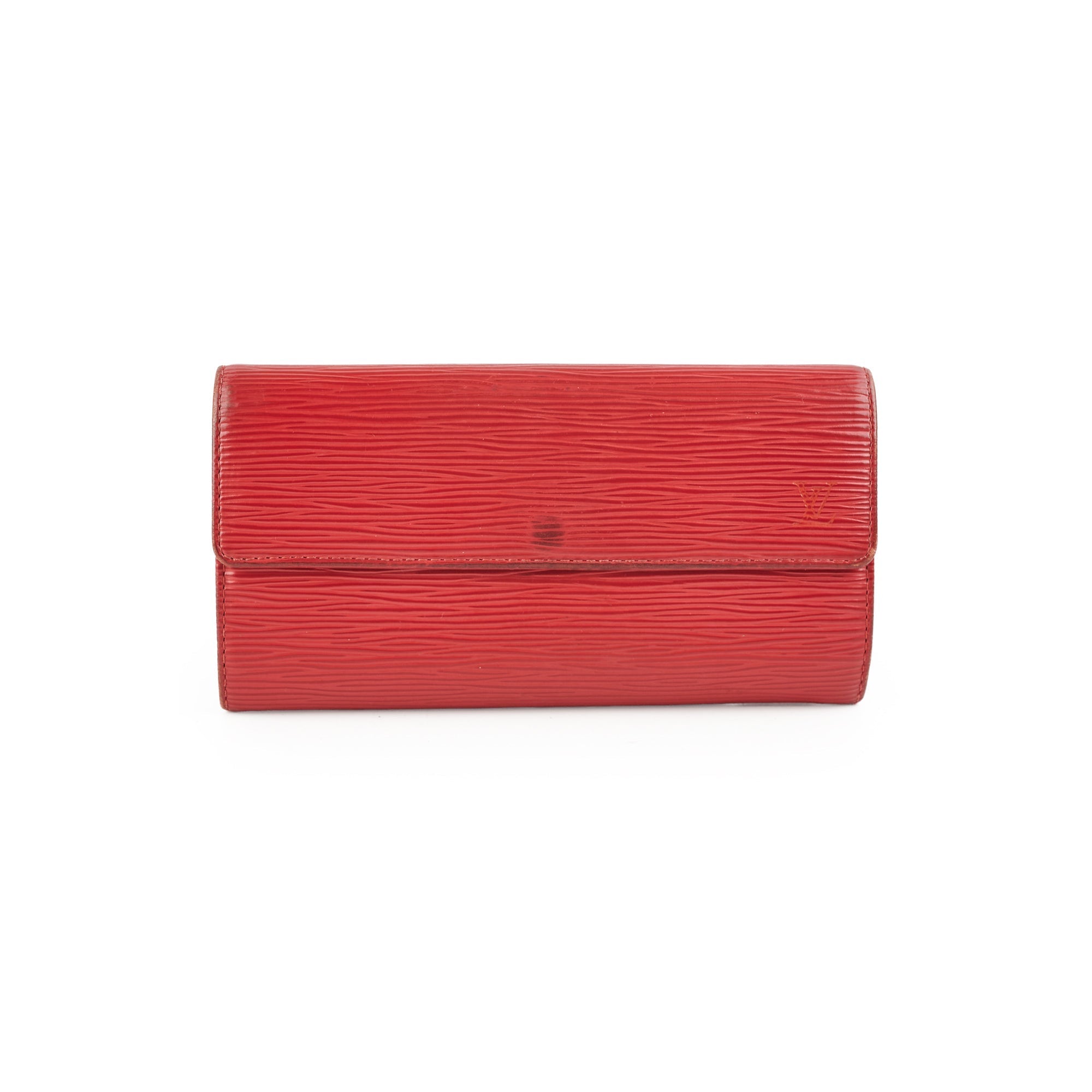 Louis Vuitton Epi Long Wallet Red