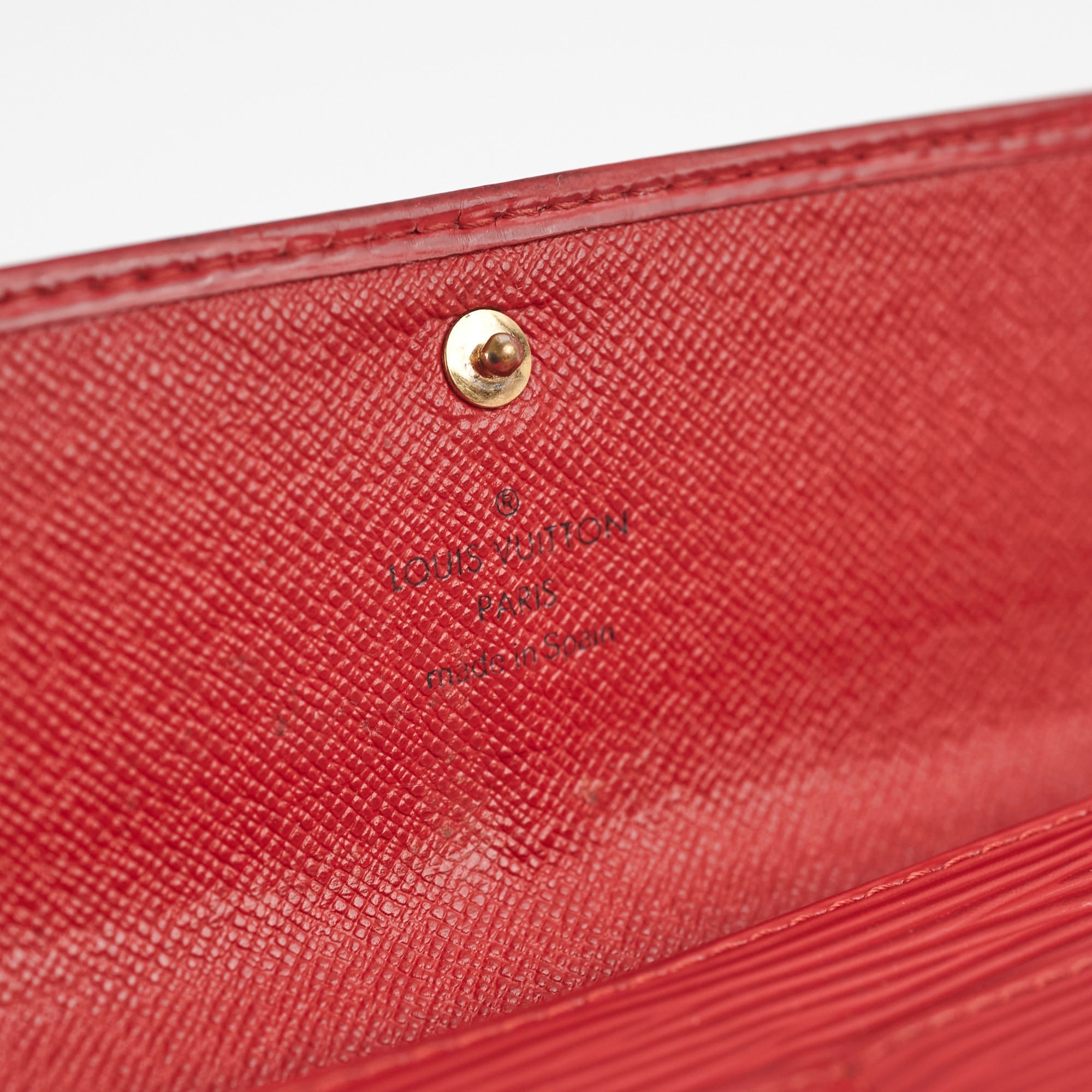 Louis Vuitton Epi Long Wallet Red