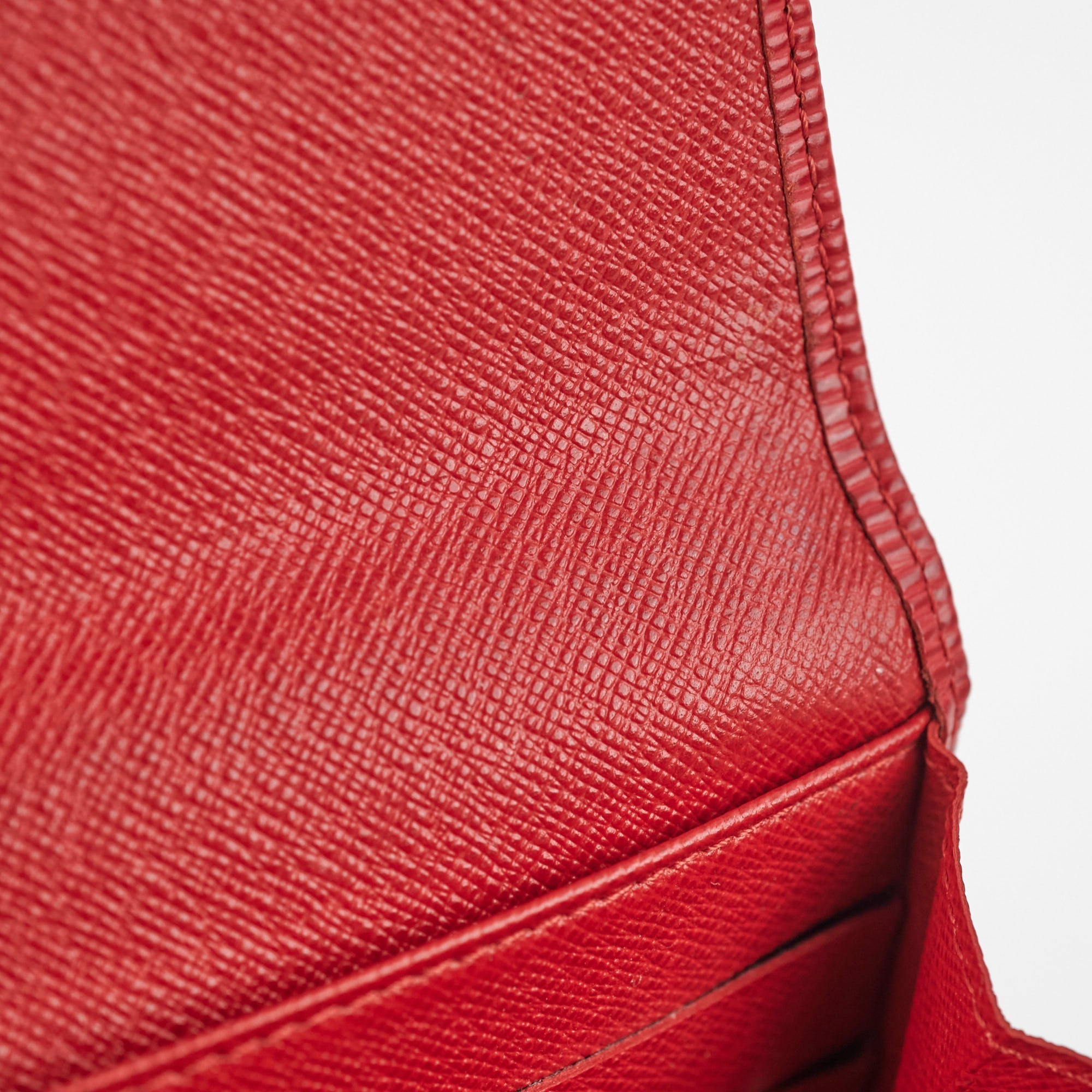 Louis Vuitton Epi Long Wallet Red