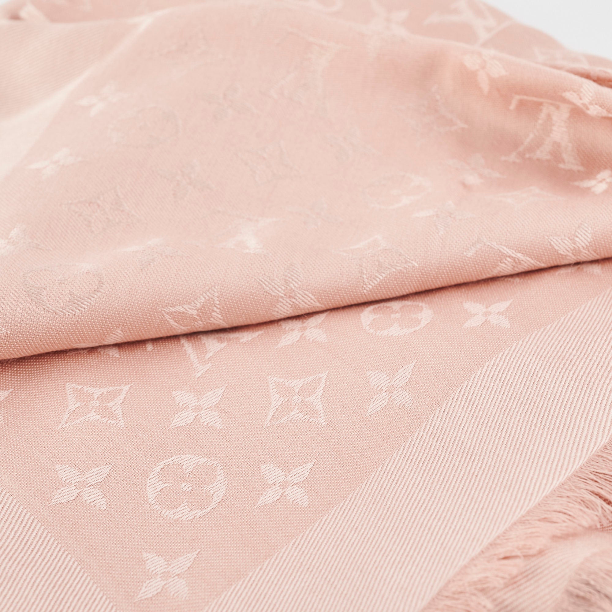 Louis Vuitton Pink Monogram Shawl