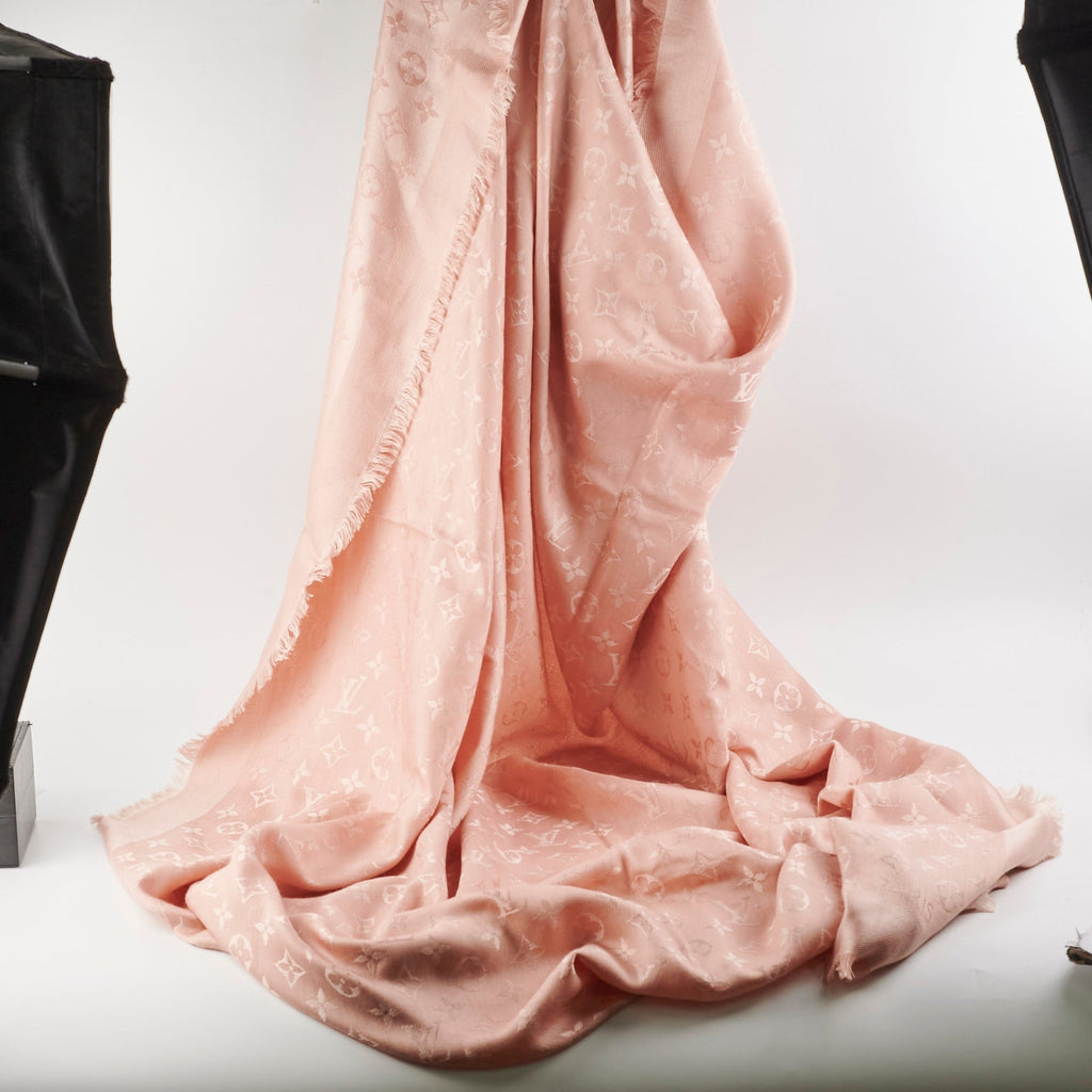 Louis Vuitton Pink Monogram Shawl