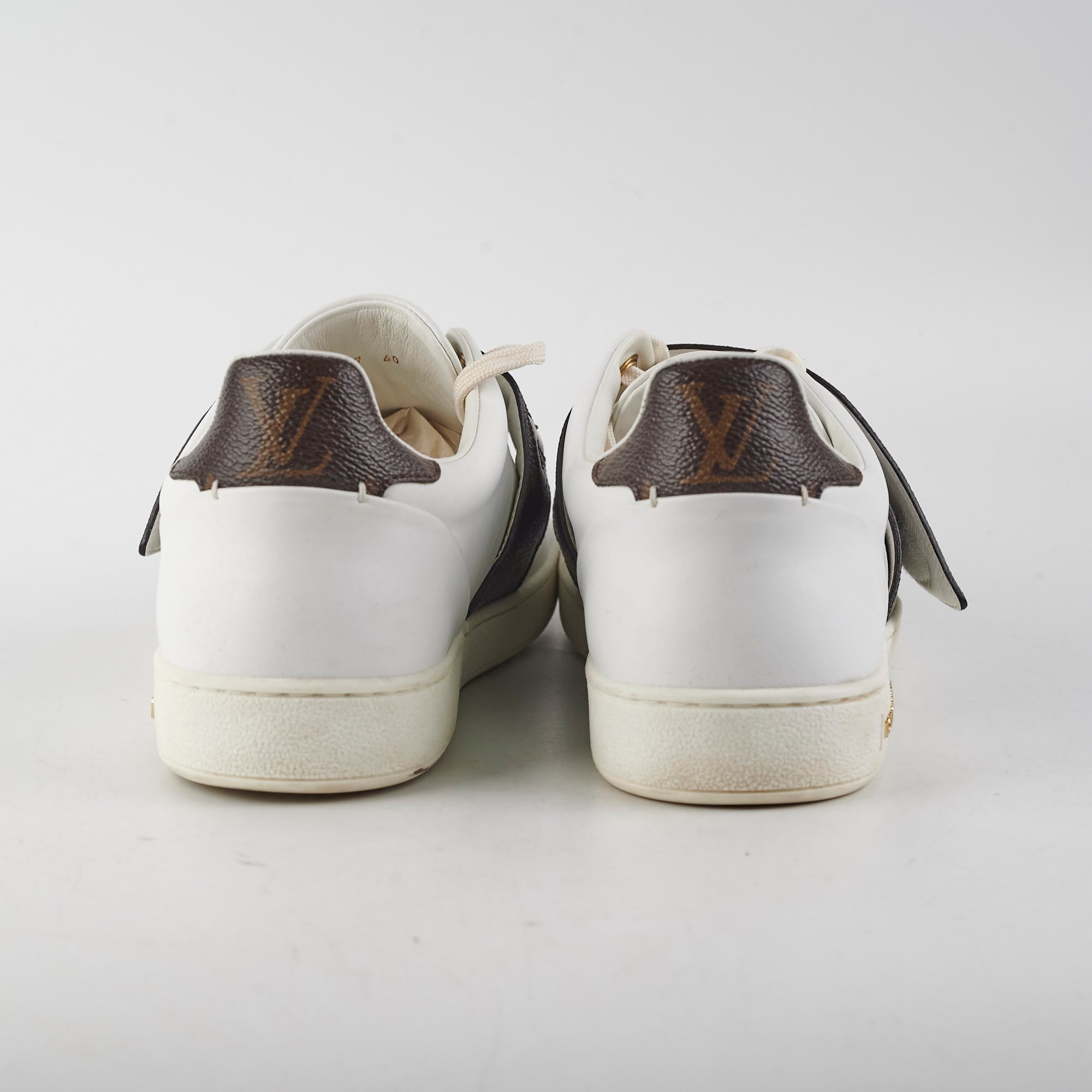 Louis Vuitton Canvas/Leather Sneakers Size 40