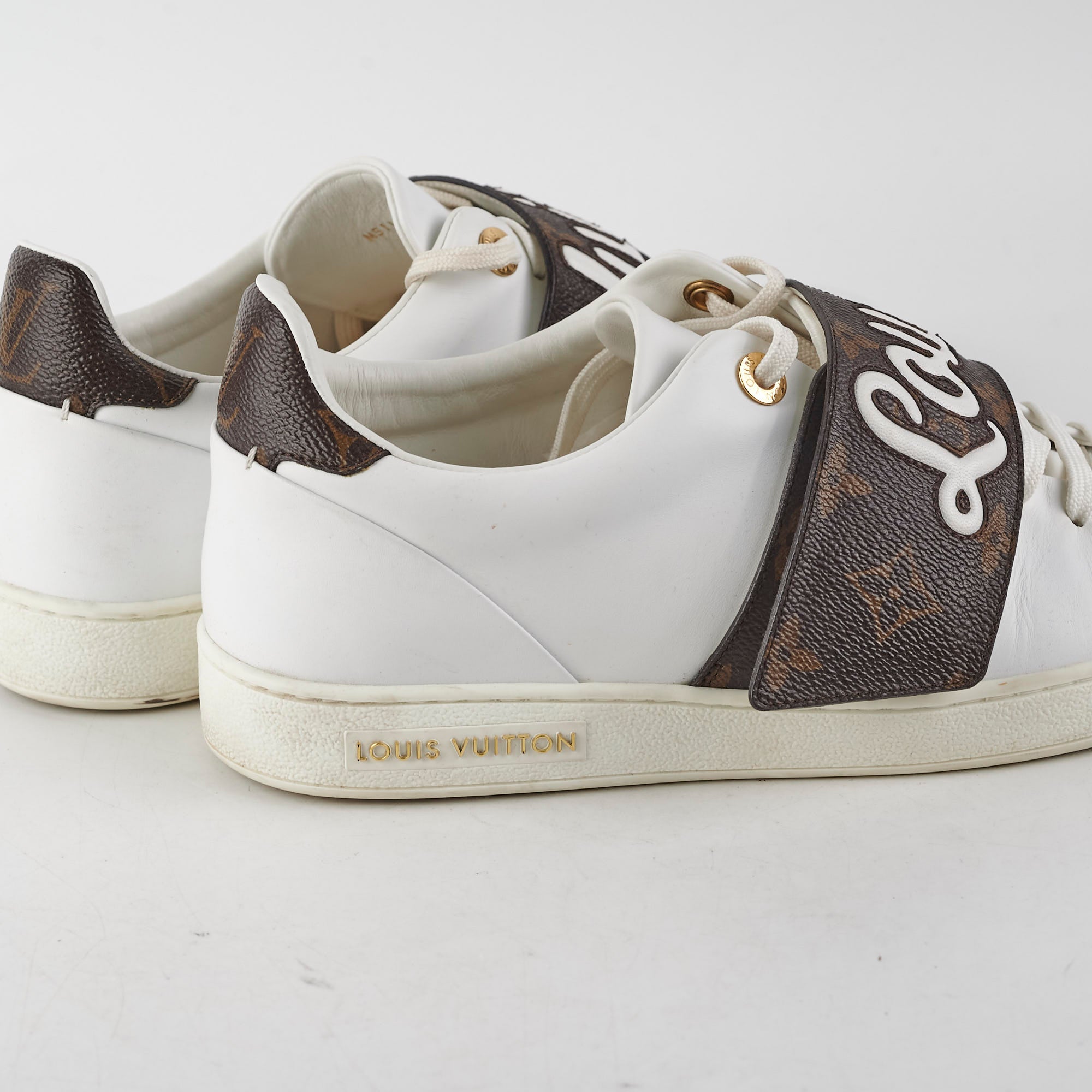 Louis Vuitton Canvas/Leather Sneakers Size 40