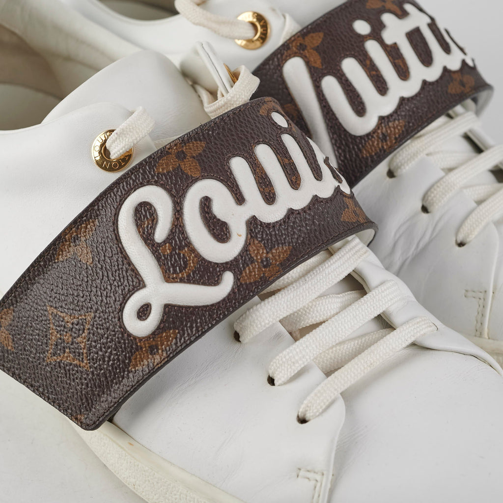 Louis Vuitton Canvas/Leather Sneakers Size 40