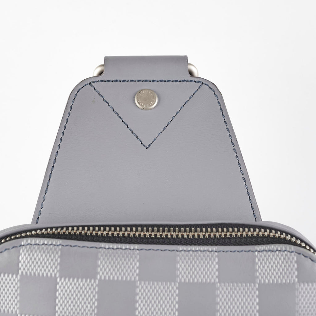 Louis Vuitton Grey Sling Bag Damier Ebene