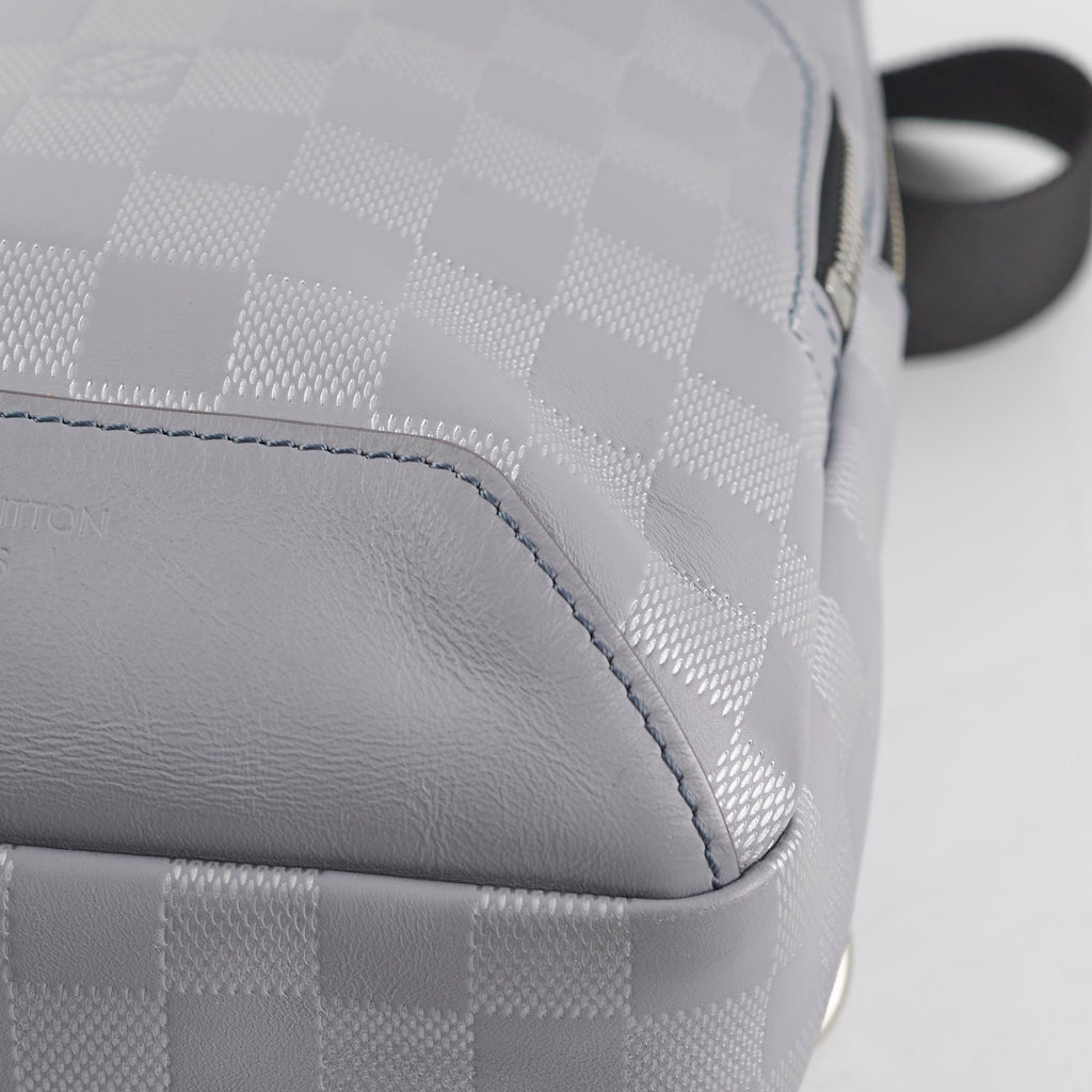 Louis Vuitton Grey Sling Bag Damier Ebene