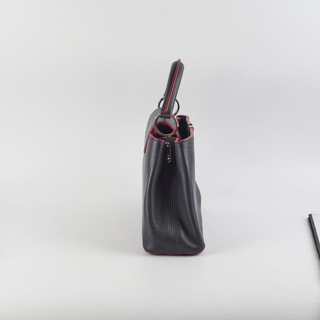 Louis Vuitton Taurillion Capucines BB Navy/Fuschia