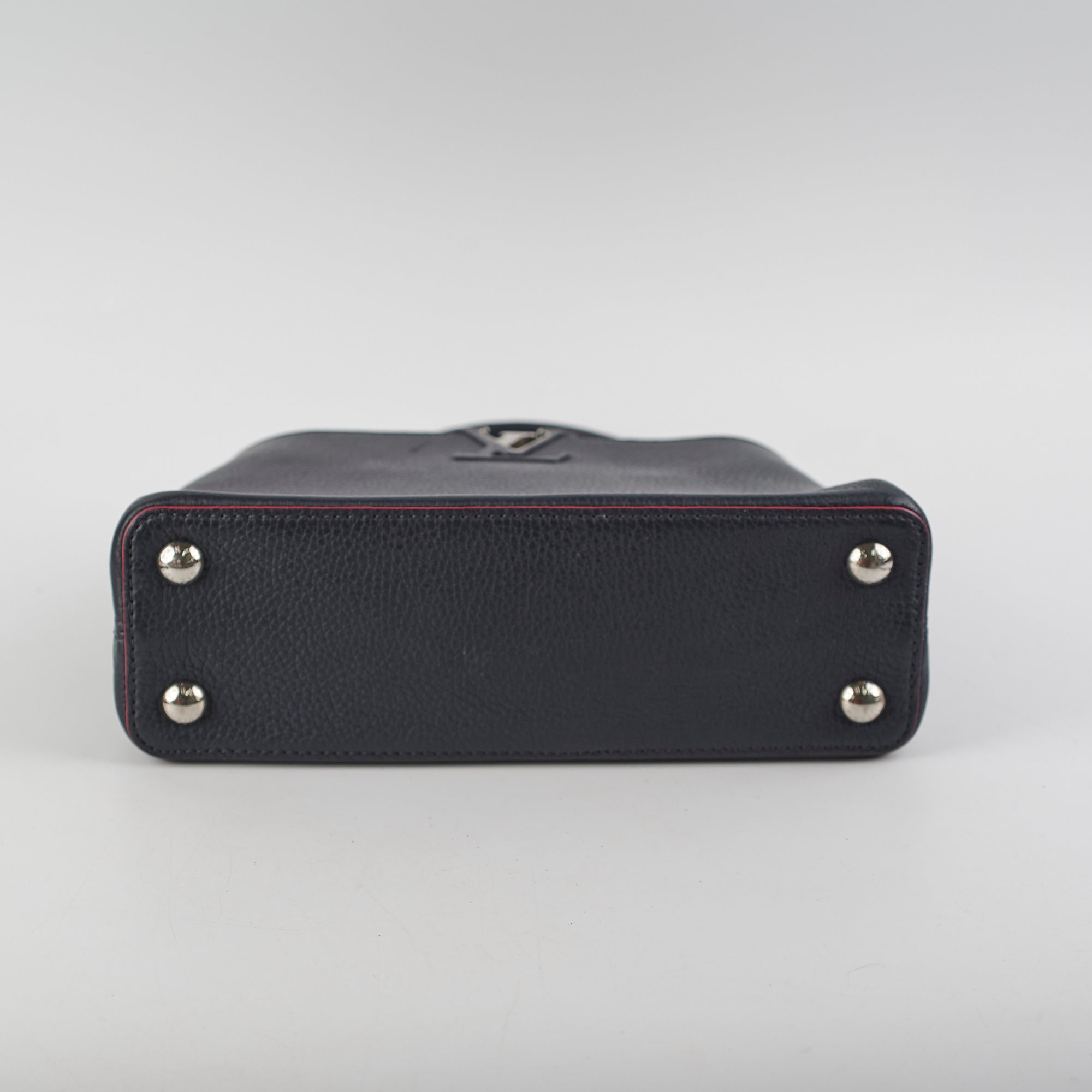 Louis Vuitton Taurillion Capucines BB Navy/Fuschia