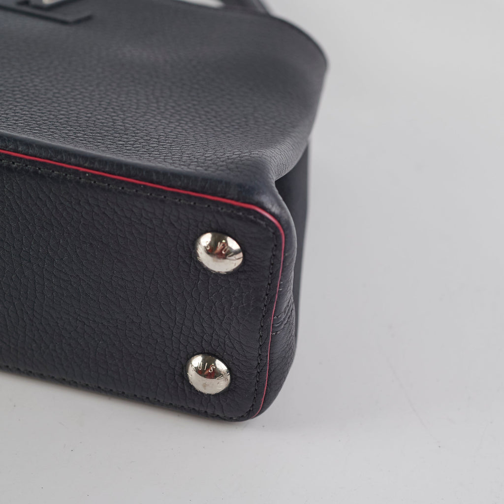 Louis Vuitton Taurillion Capucines BB Navy/Fuschia