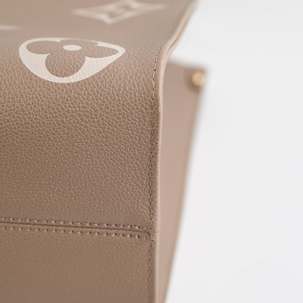 Louis Vuitton On The Go MM Empriente Beige