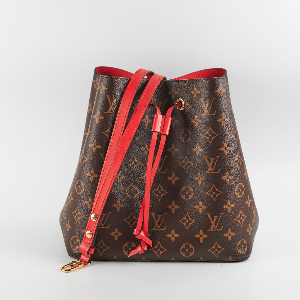 Louis Vuitton Neo Noe Monogram Red