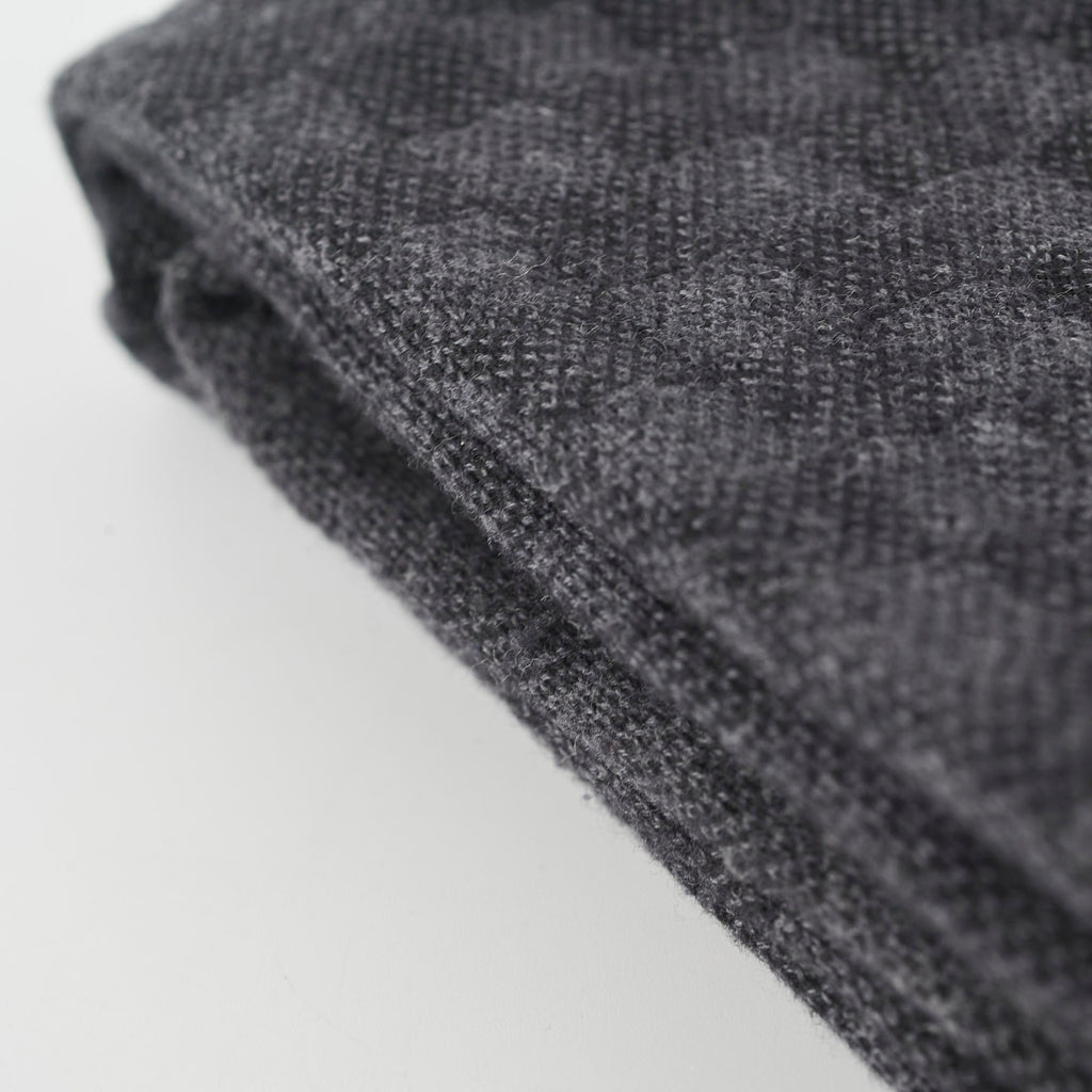 Louis Vuitton Black Wool Scarf