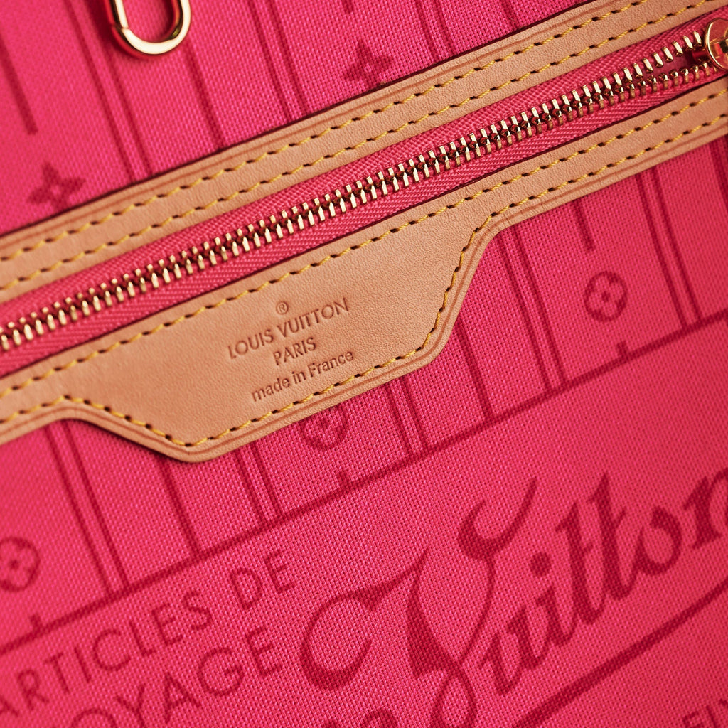 Louis Vuitton Neverfull Rose Monogram MM Tote