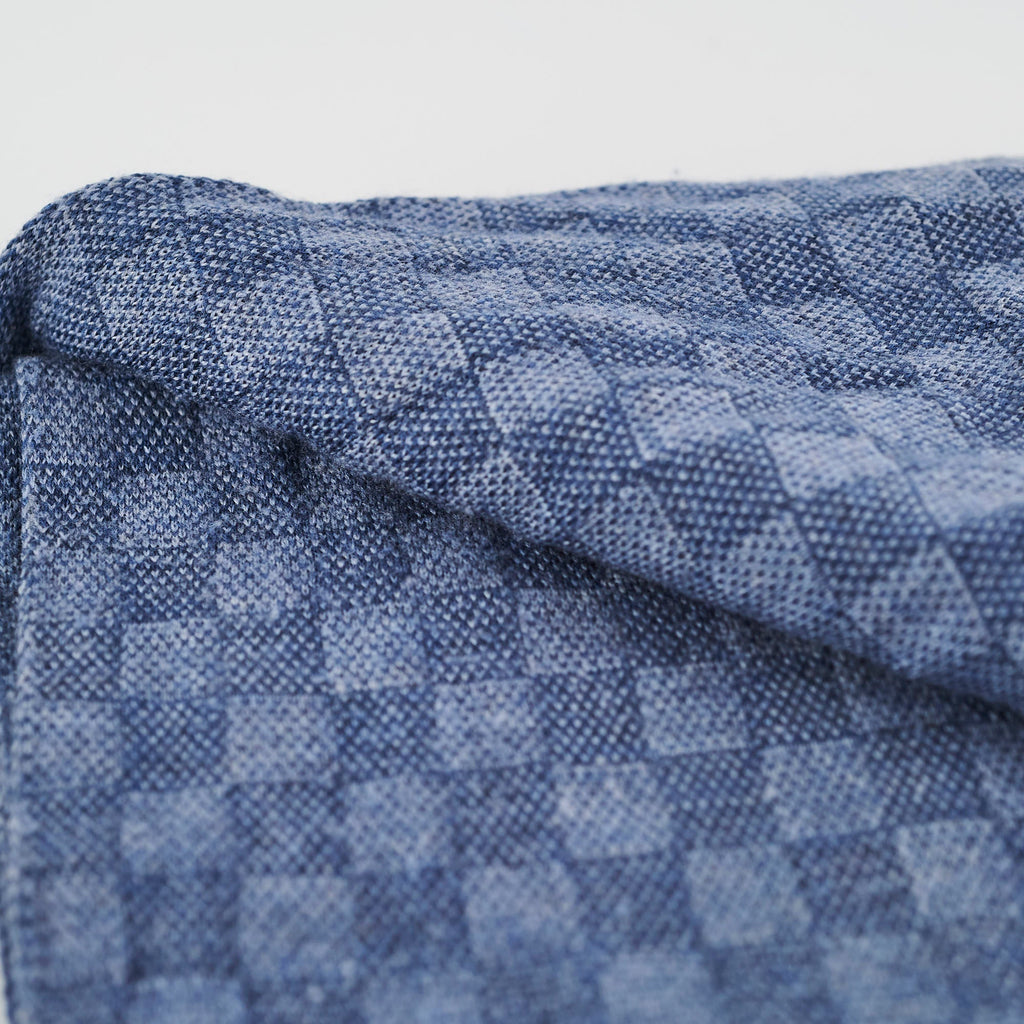 Louis Vuitton Blue Wool Scarf