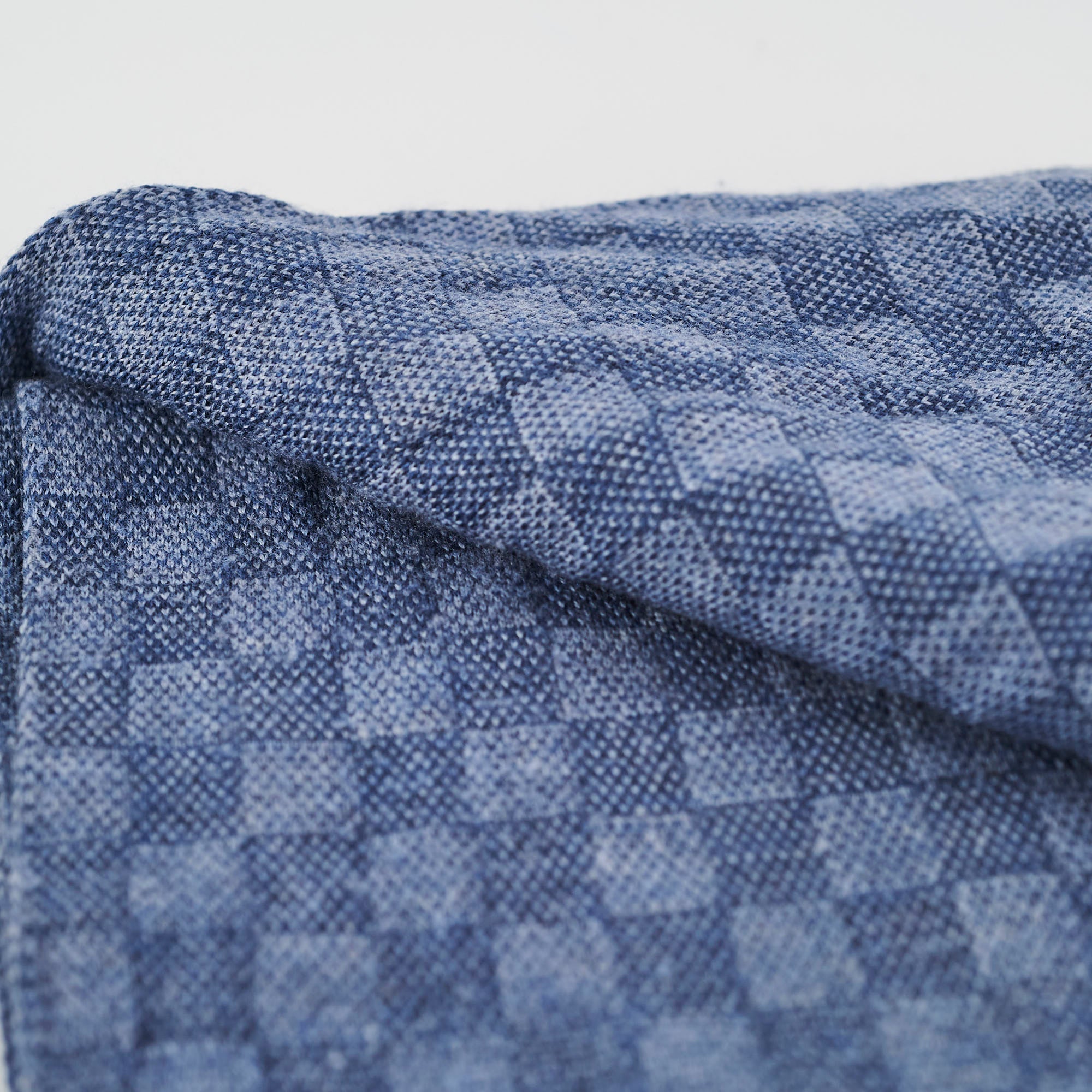 Louis Vuitton Blue Wool Scarf