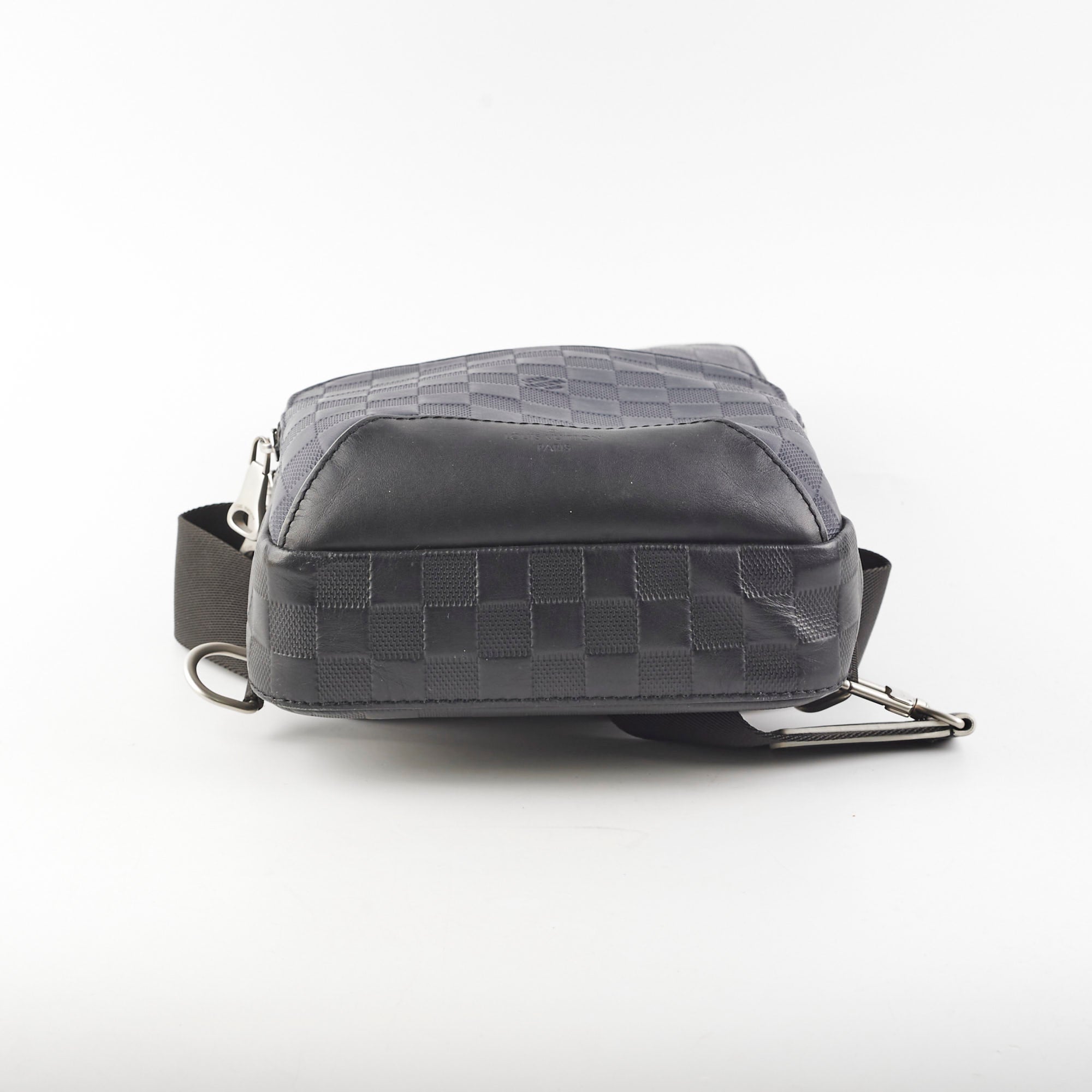 Louis Vuitton Avenue Men's Sling Bag Damier Ebene Navy