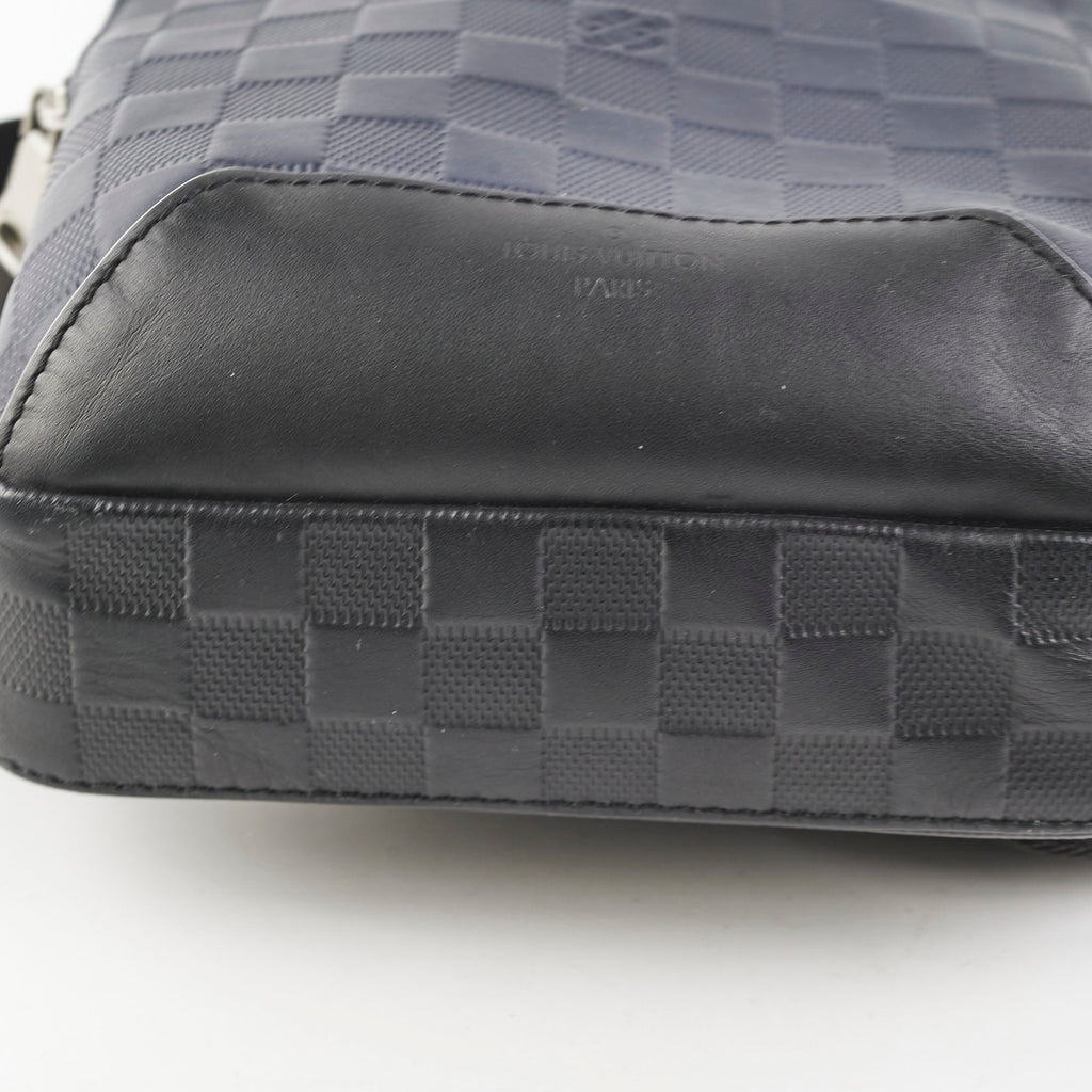 Louis Vuitton Avenue Men's Sling Bag Damier Ebene Navy