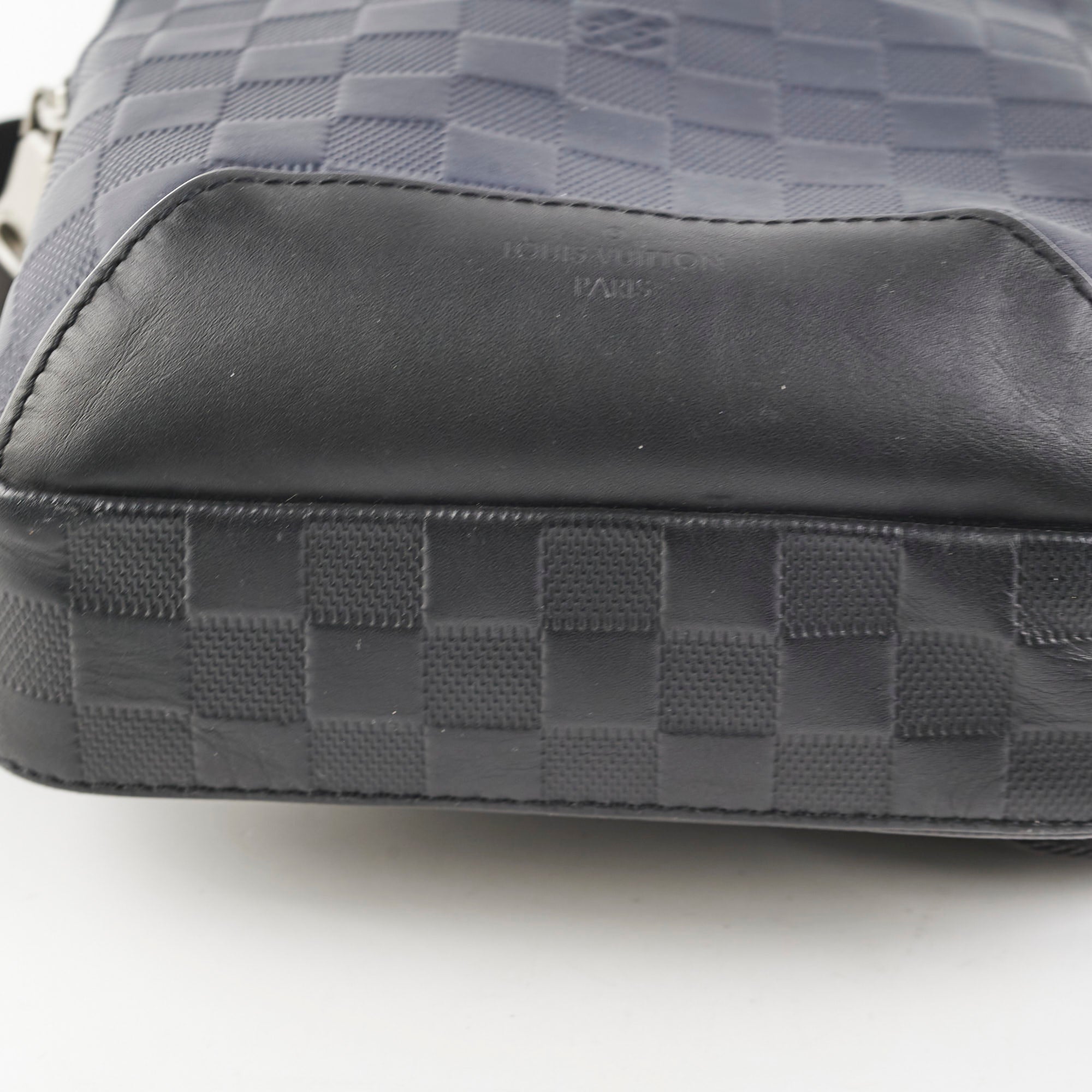 Louis Vuitton Avenue Men's Sling Bag Damier Ebene Navy