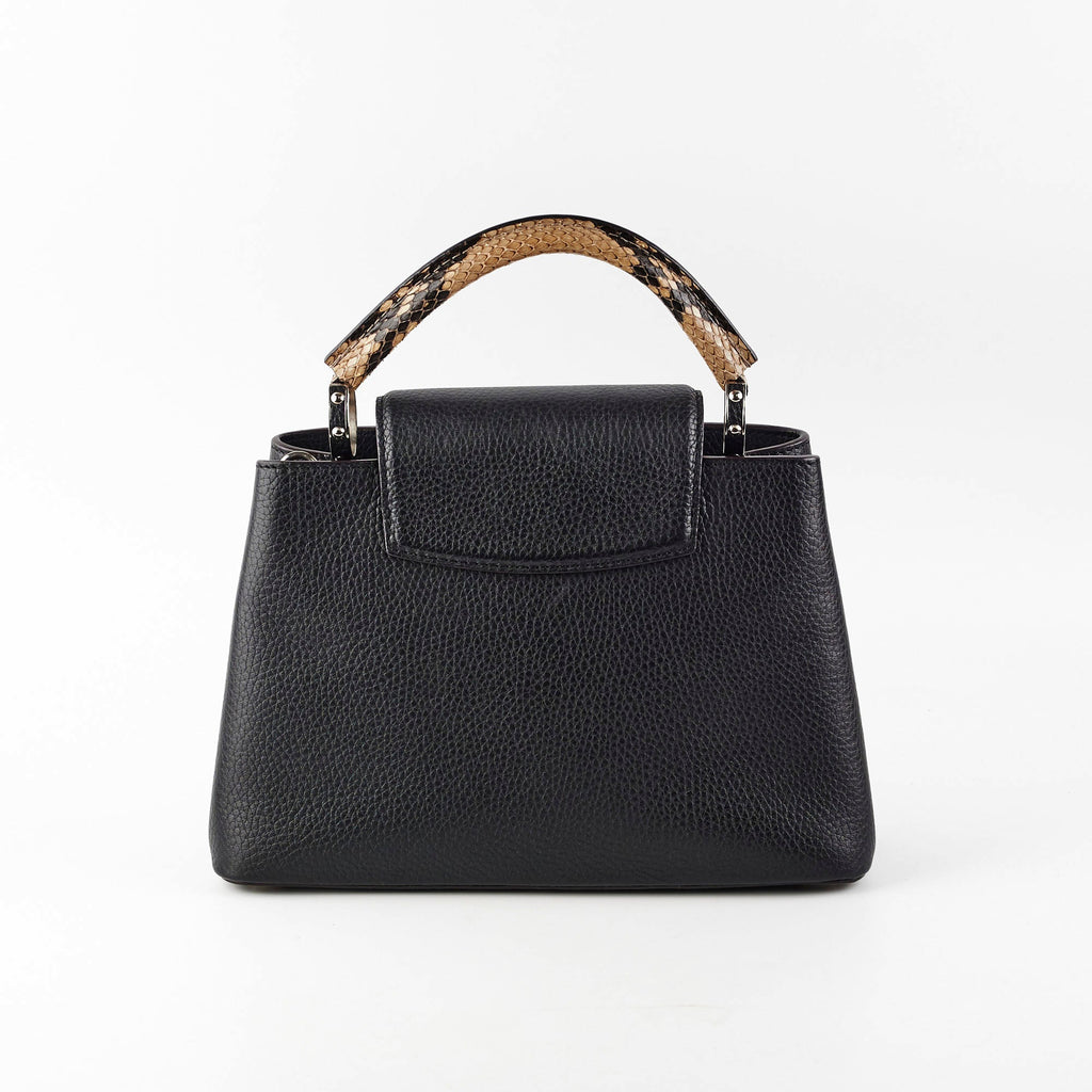 Louis Vuitton Capucine BB Python Handle Black