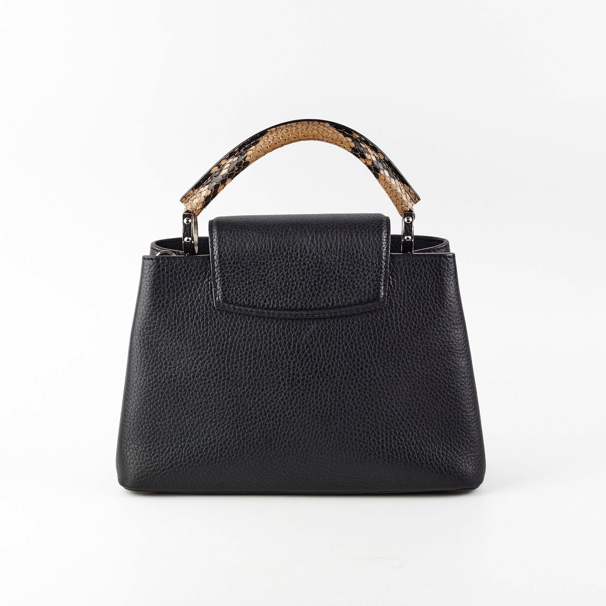Louis Vuitton Capucine BB Python Handle Black
