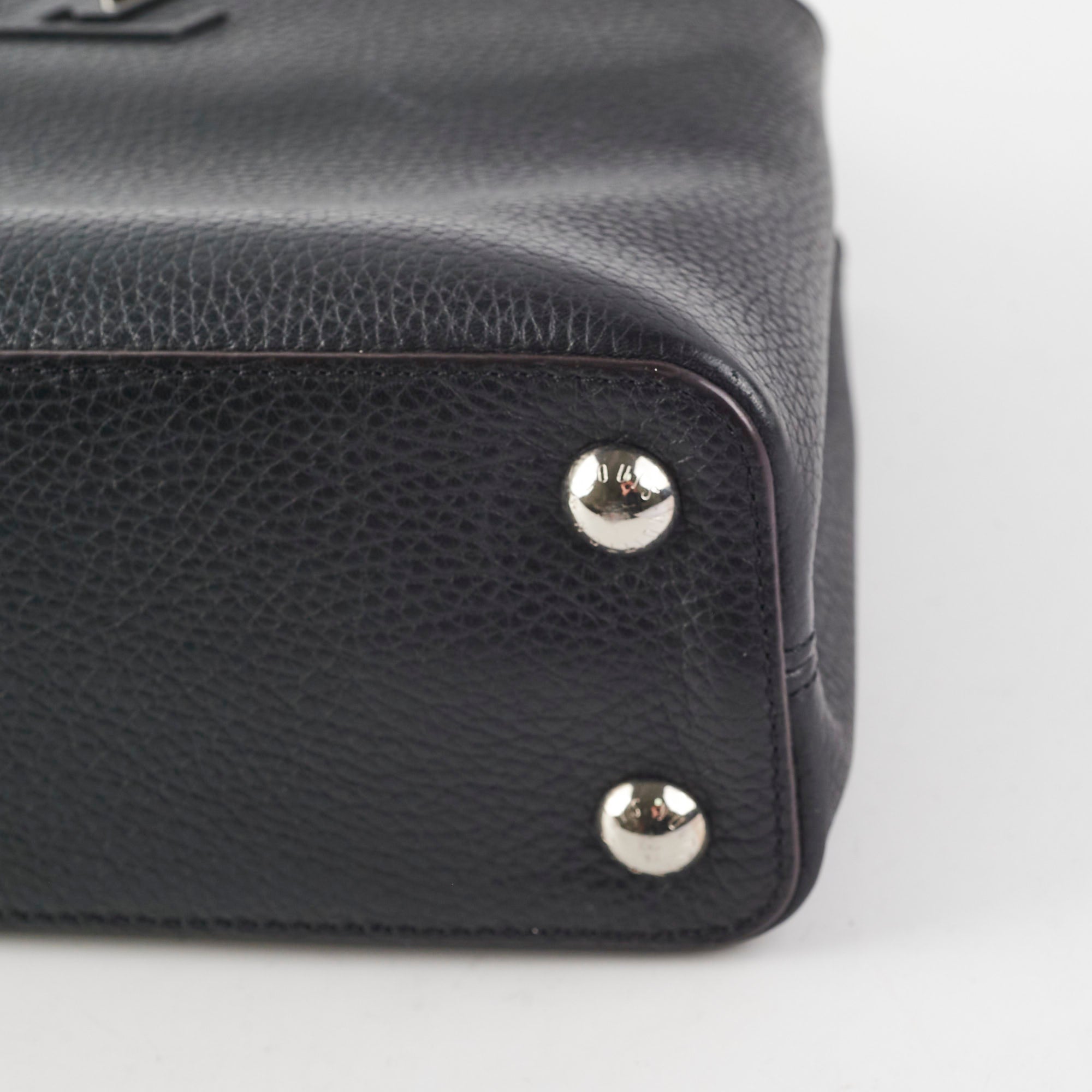 Louis Vuitton Capucine BB Python Handle Black
