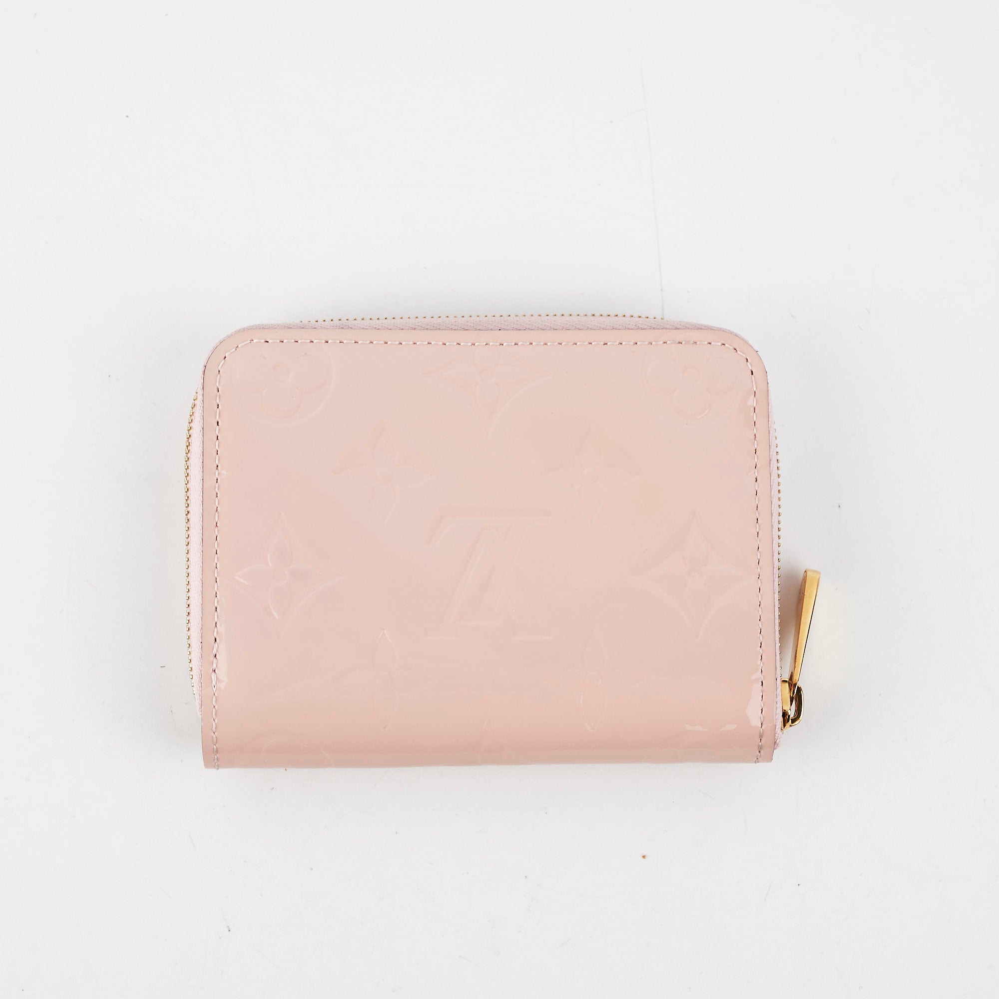 Louis Vuitton Patent Zip Around Wallet Light Pink