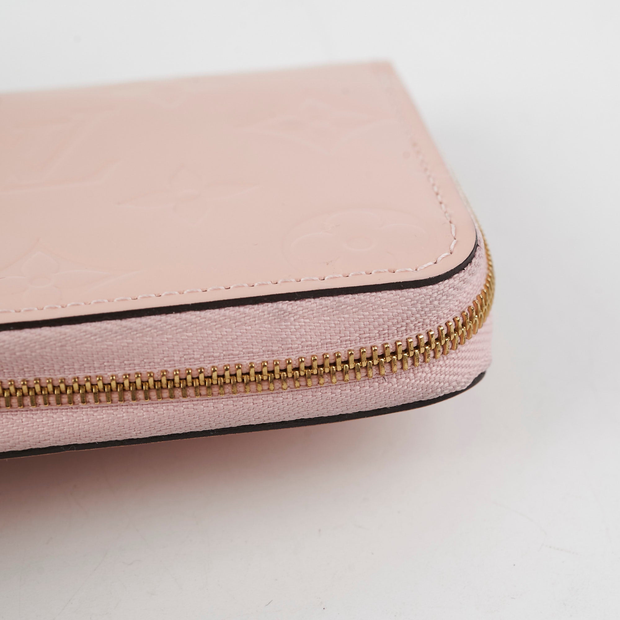Louis Vuitton Patent Zip Around Wallet Light Pink