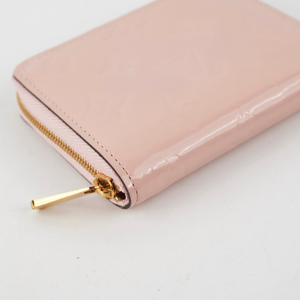 Louis Vuitton Patent Zip Around Wallet Light Pink