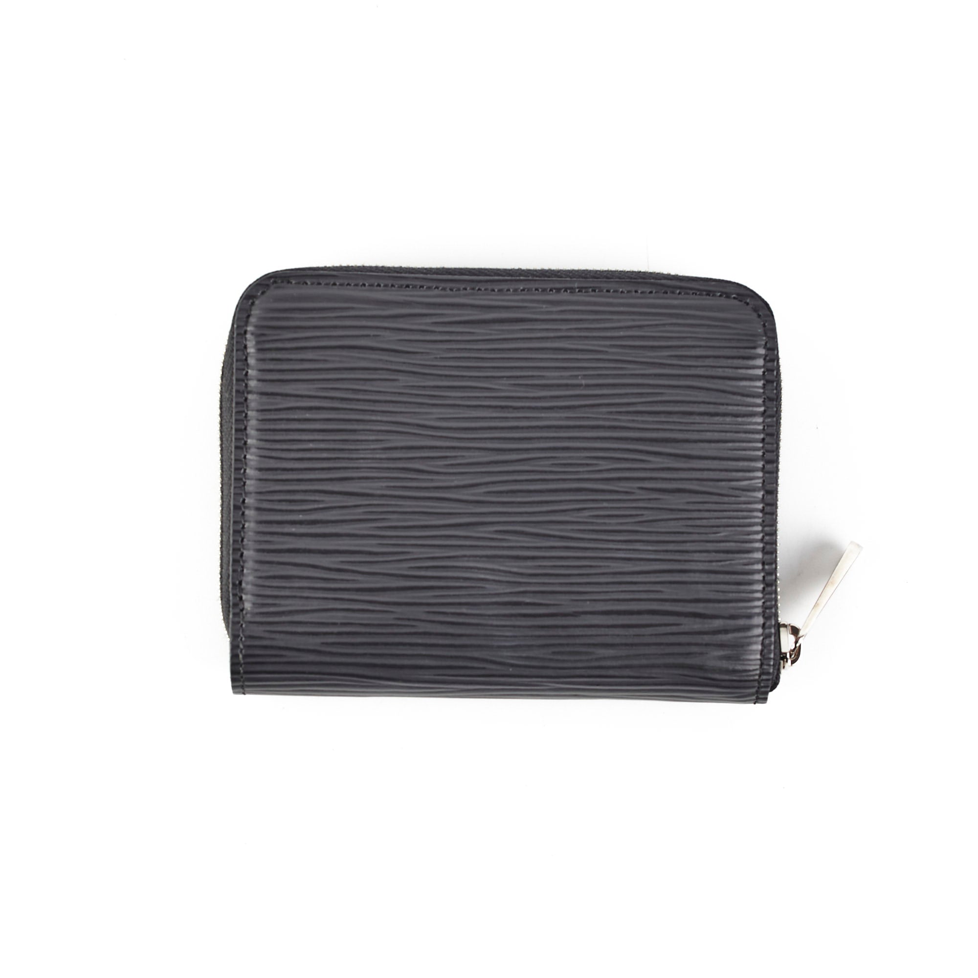 Louis Vuitton Epi Zip Around Wallet Black
