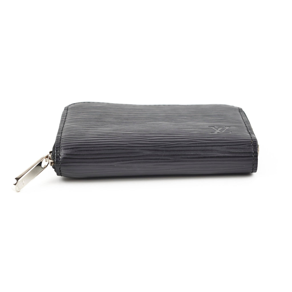 Louis Vuitton Epi Zip Around Wallet Black