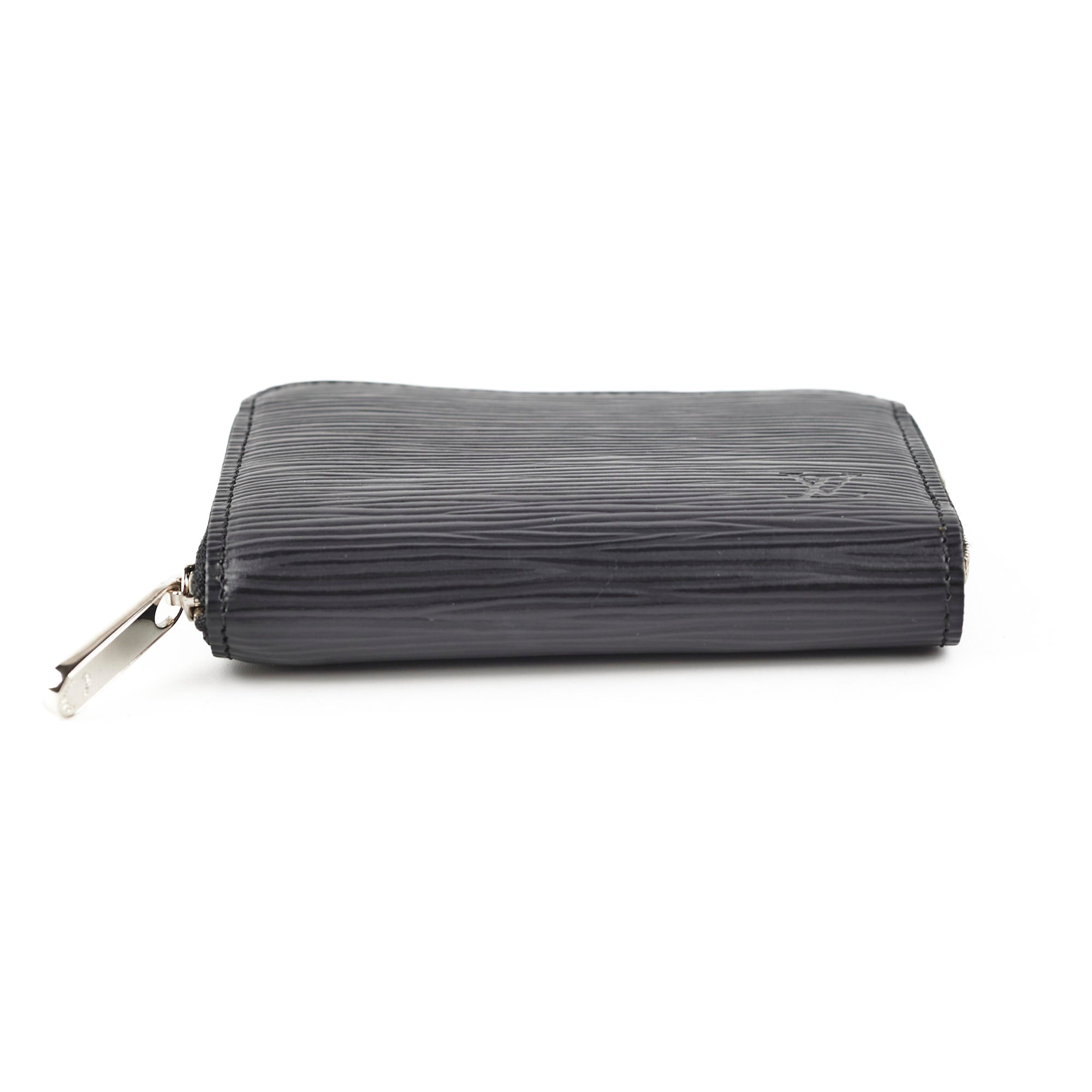 Louis Vuitton Epi Zip Around Wallet Black