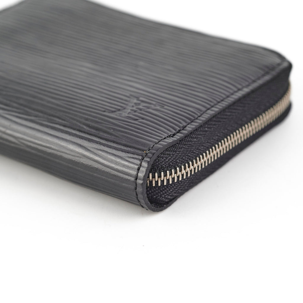 Louis Vuitton Epi Zip Around Wallet Black