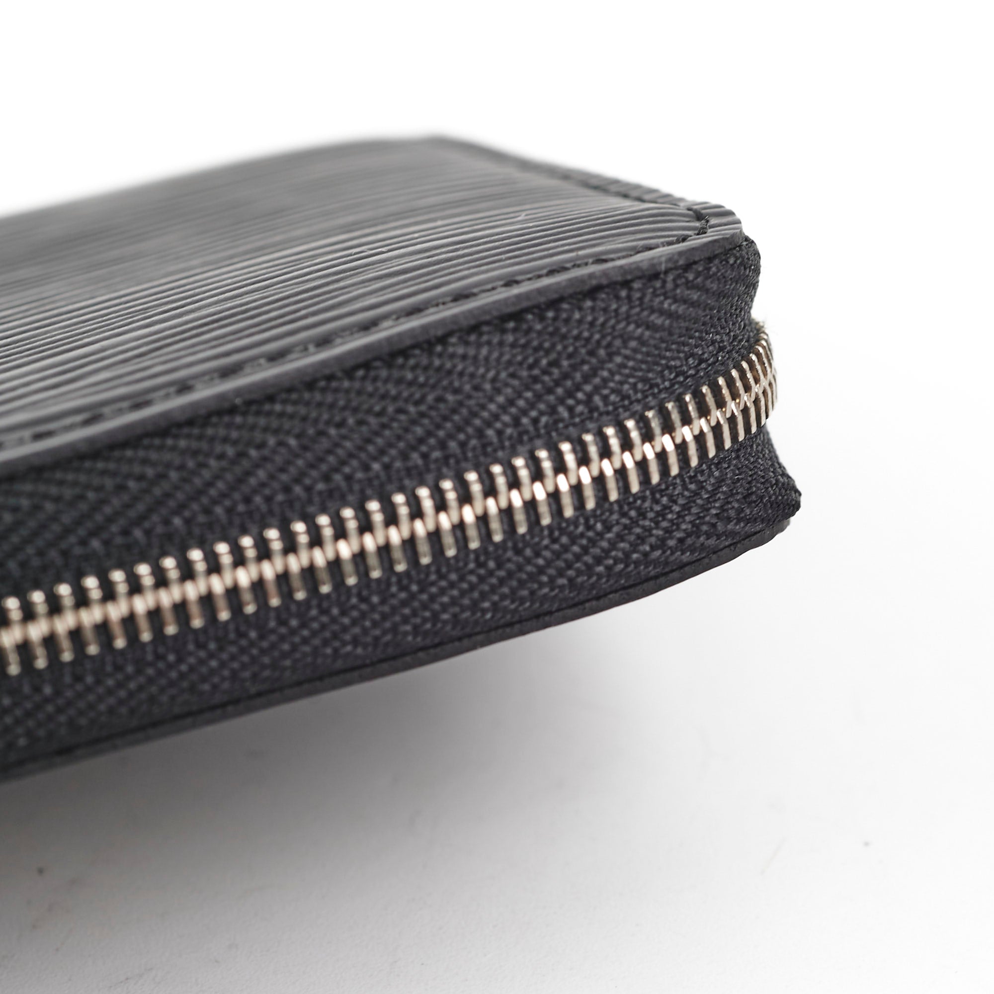 Louis Vuitton Epi Zip Around Wallet Black