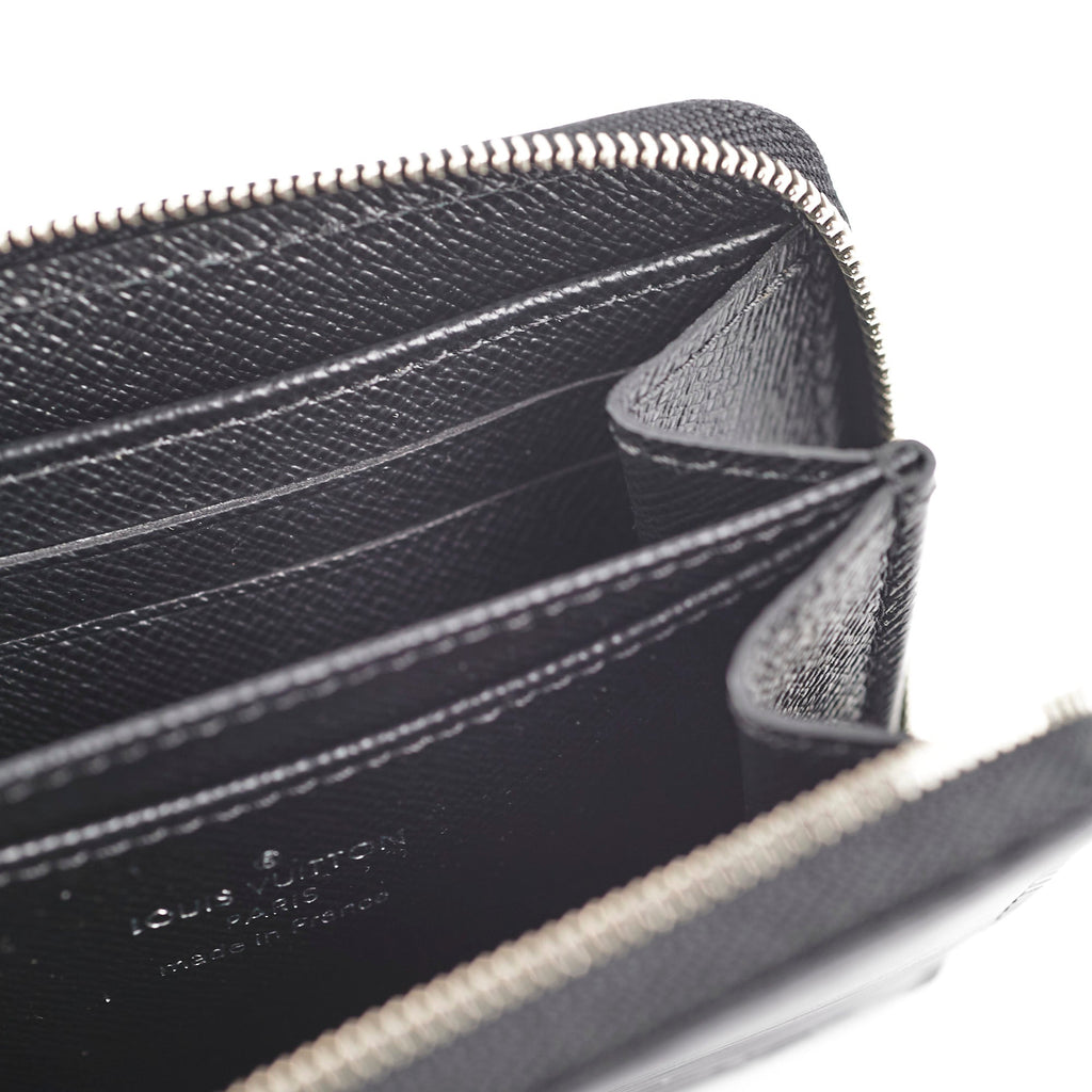 Louis Vuitton Epi Zip Around Wallet Black