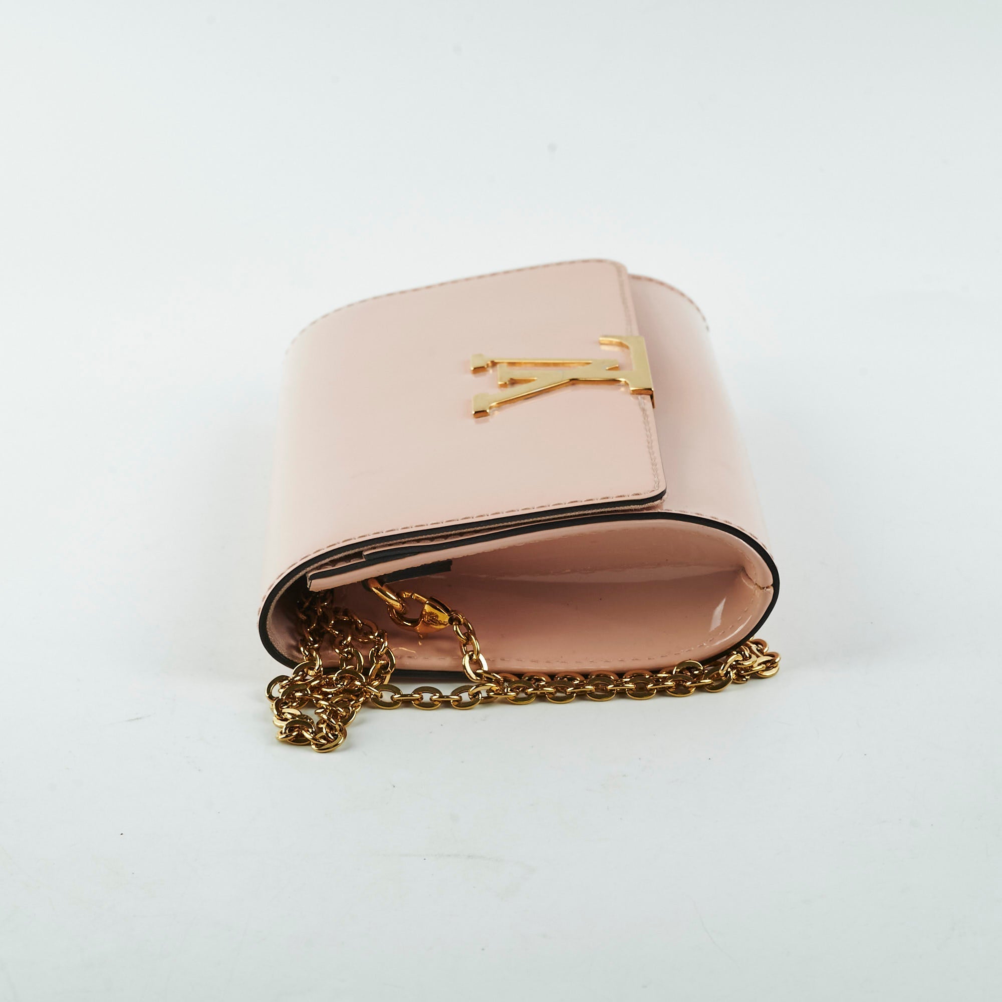 Louis Vuitton Vernis Pink Wallet On Chain WOC