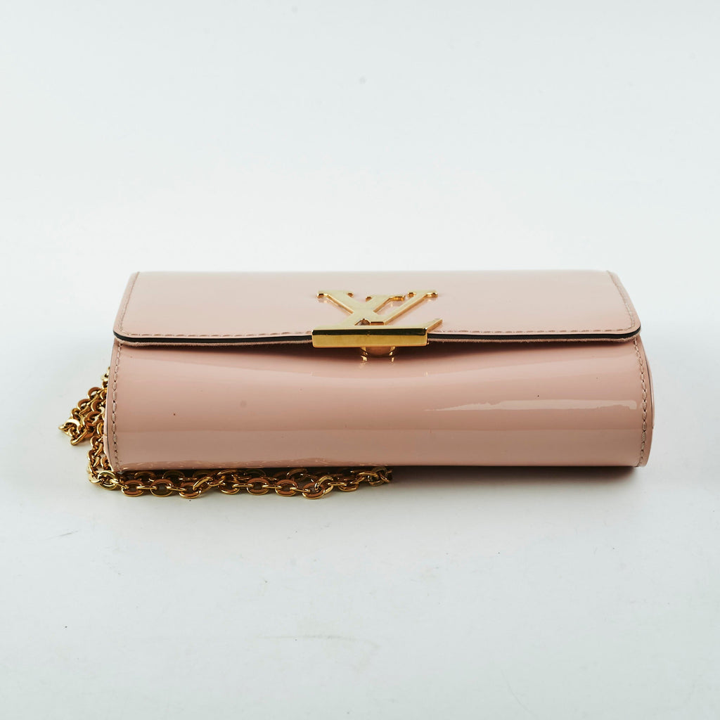 Louis Vuitton Vernis Pink Wallet On Chain WOC